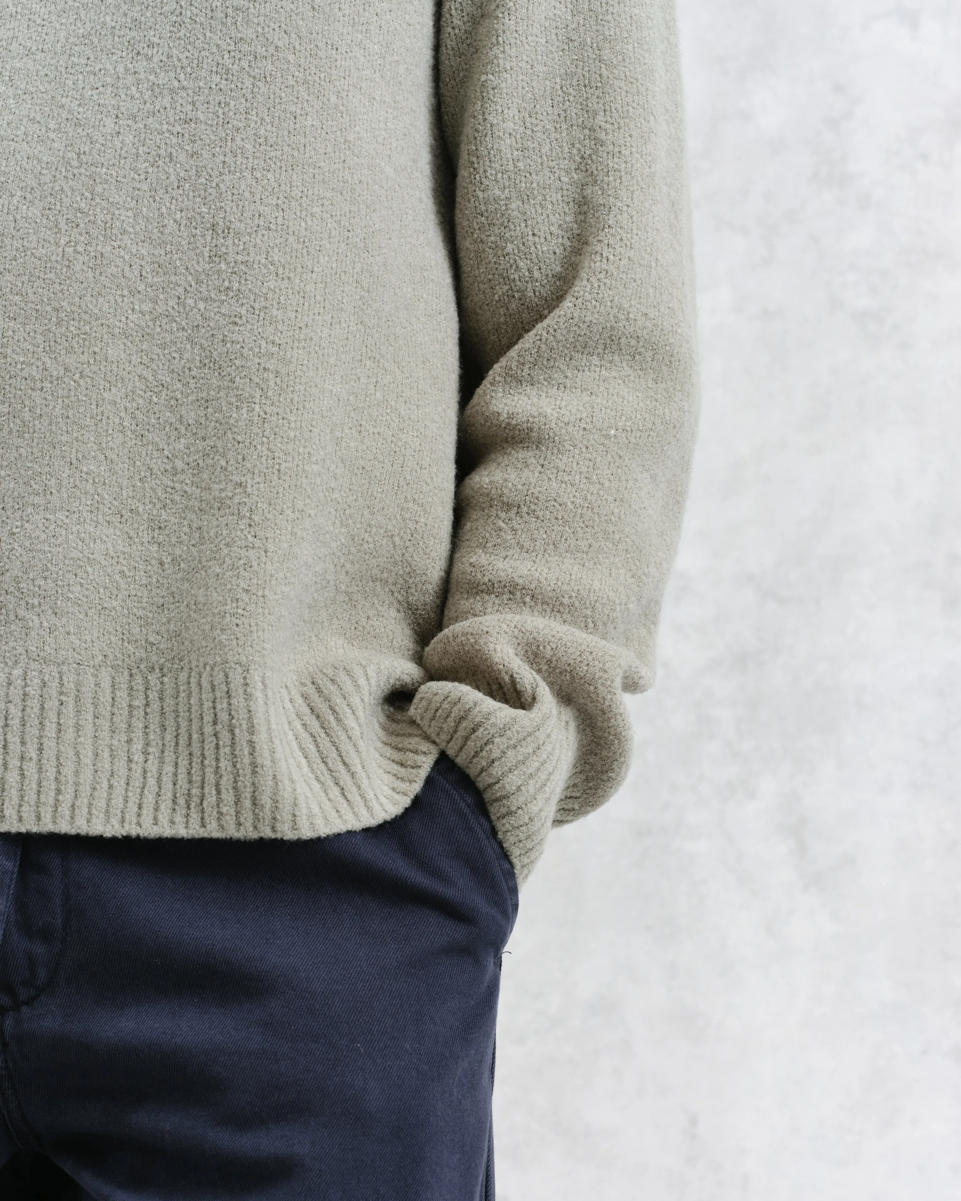 Wilde - Green Boucle Jumper sold by Wax London product image thumbnail 3