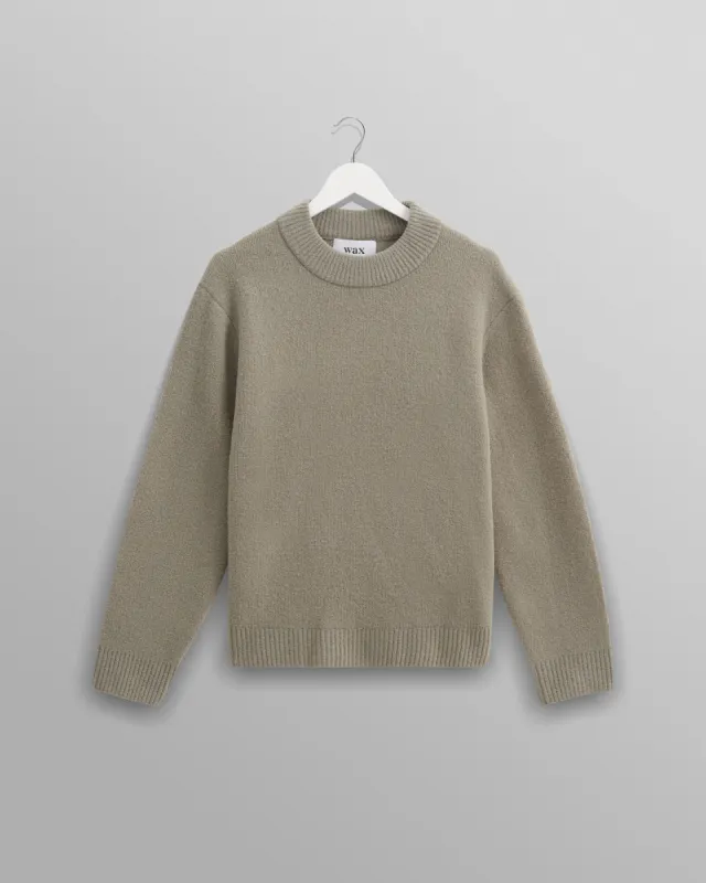 Wilde - Green Boucle Jumper sold by Wax London