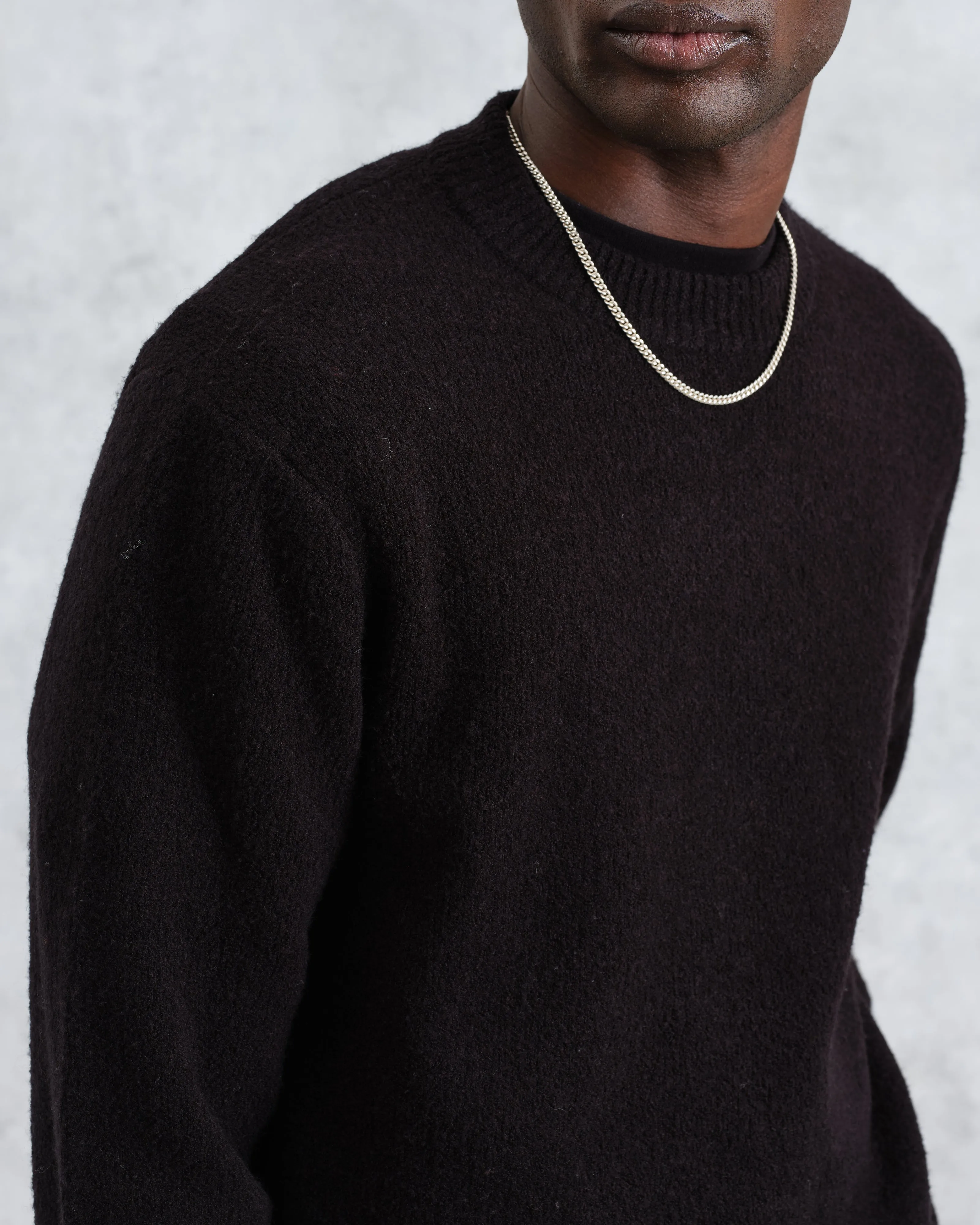 Wilde - Black Boucle Jumper sold by Wax London product image thumbnail 3