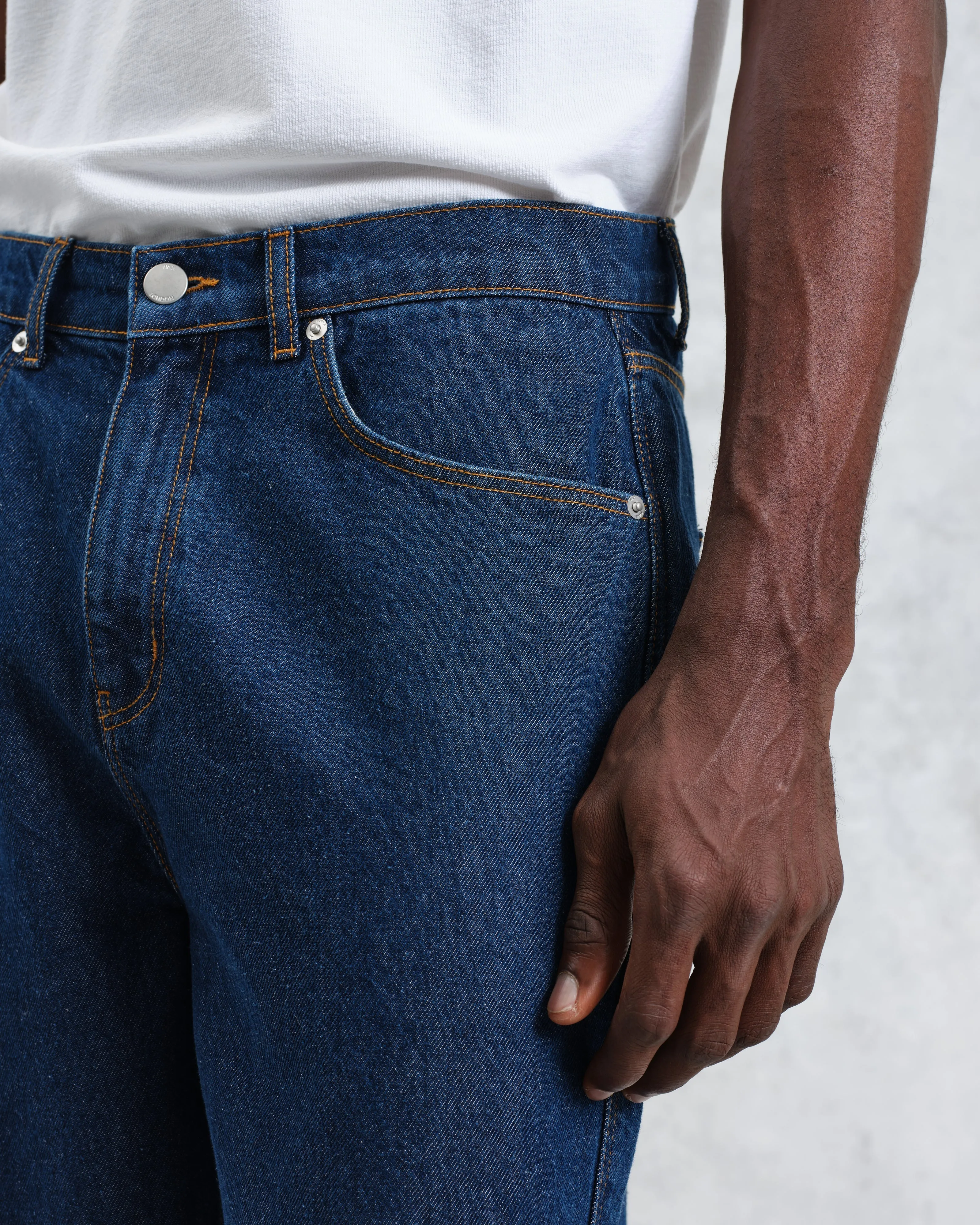 Felix - Dark Wash Loose Fit Denim Jeans sold by Wax London product image thumbnail 3