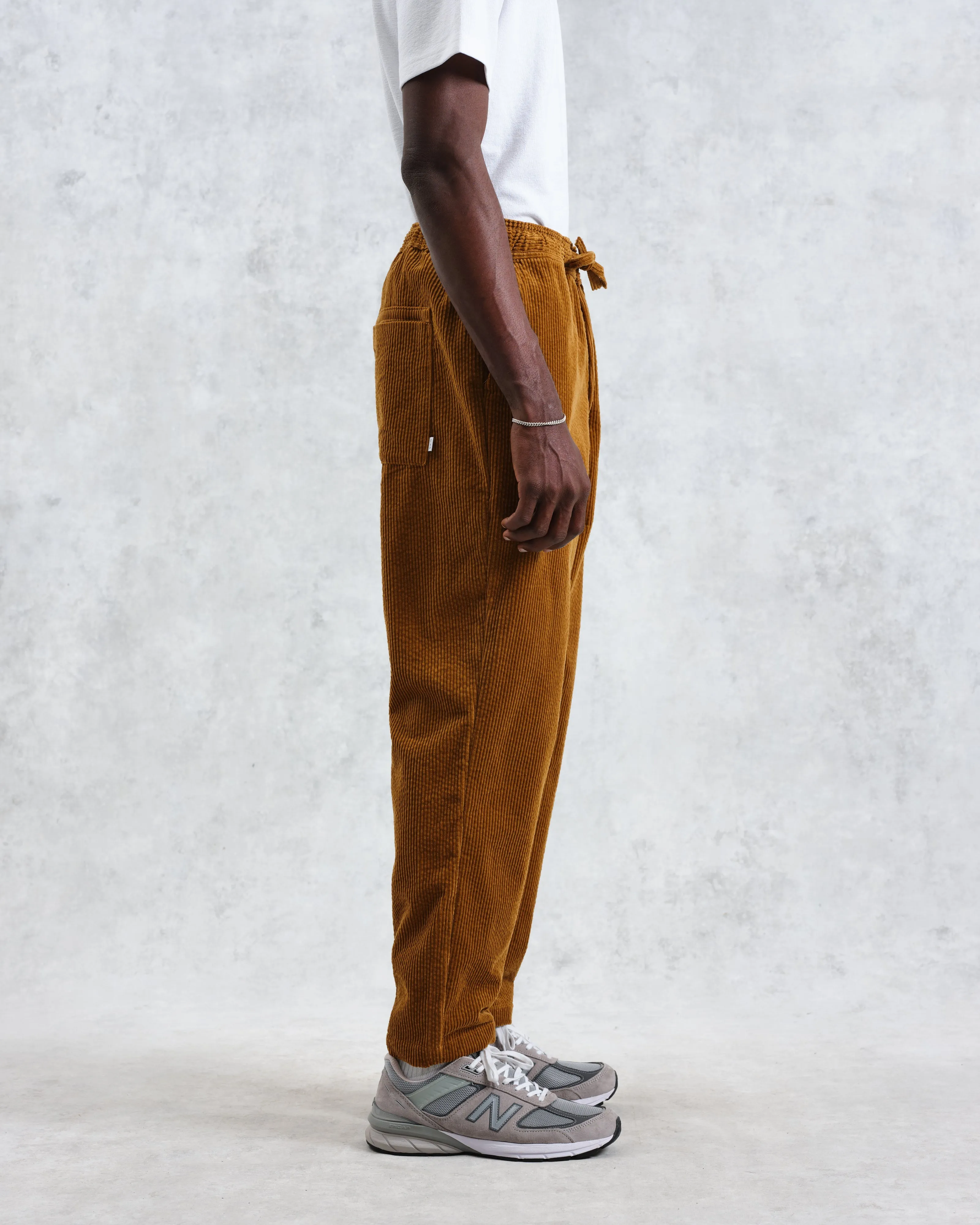 Kyle - Ochre Jumbo Corduroy Trousers sold by Wax London product image thumbnail 5