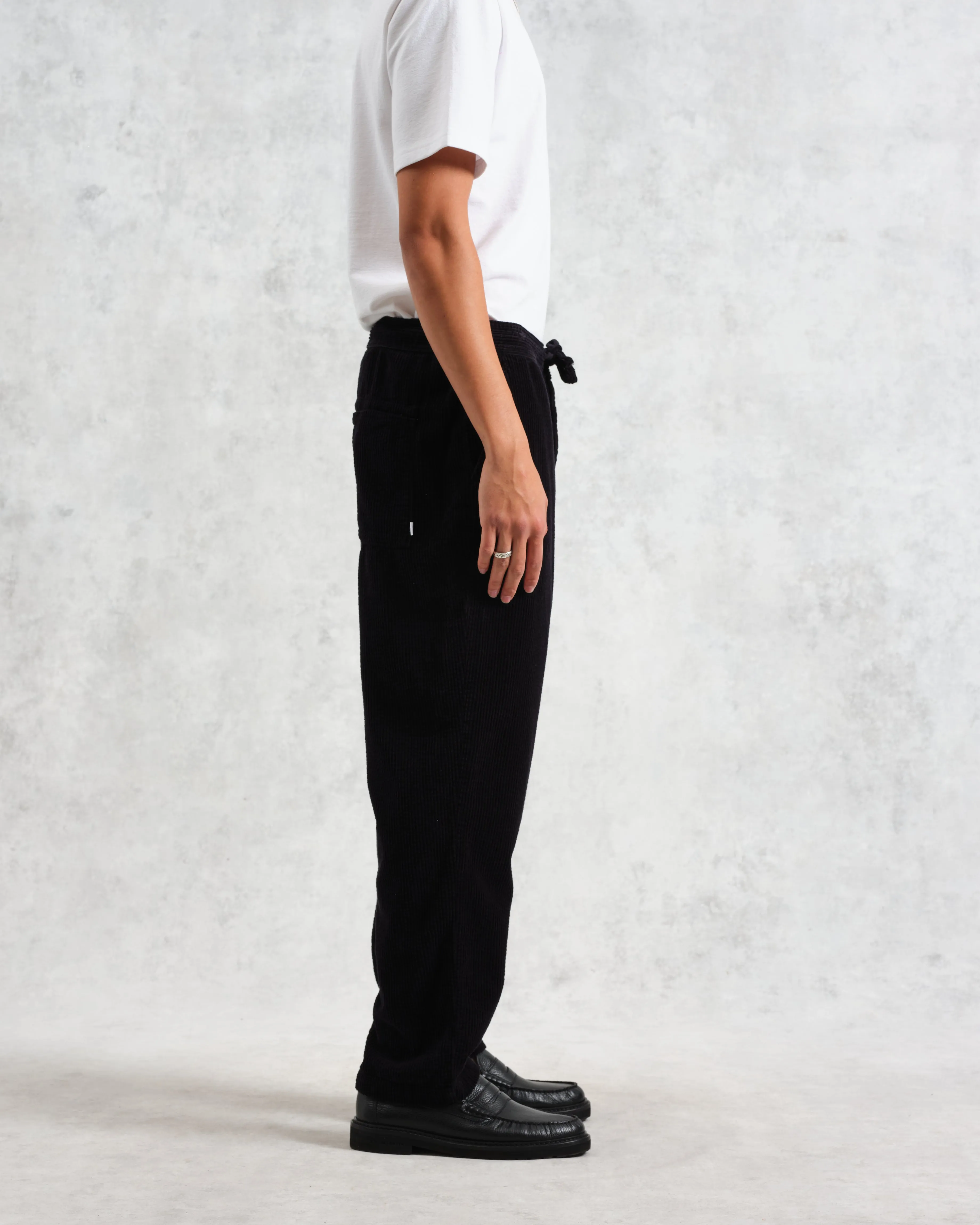 Kyle - Navy Jumbo Corduroy Trousers sold by Wax London product image thumbnail 5