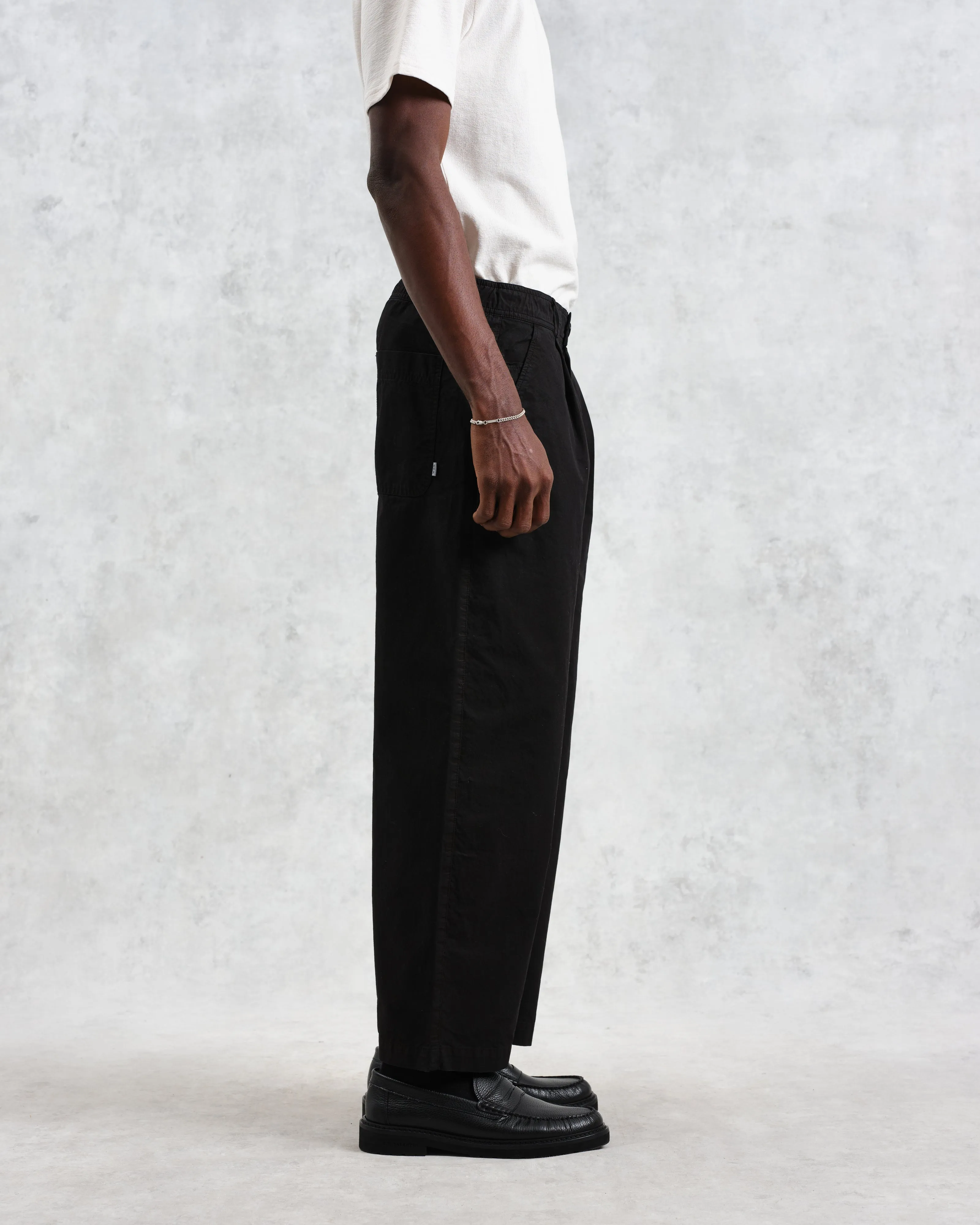 Denali - Washed Black Carpenter Cotton Trousers sold by Wax London product image thumbnail 5