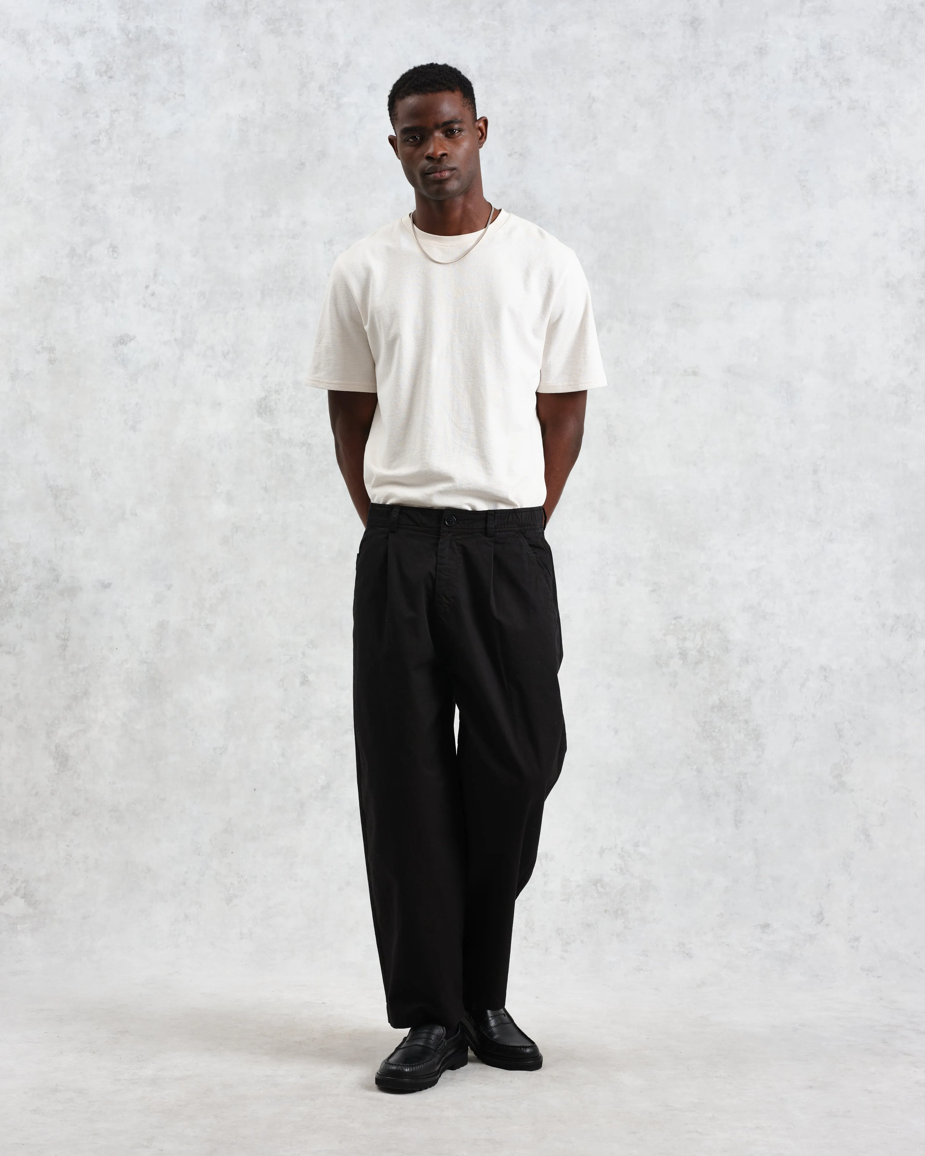 Denali - Washed Black Carpenter Cotton Trousers sold by Wax London product image thumbnail 4