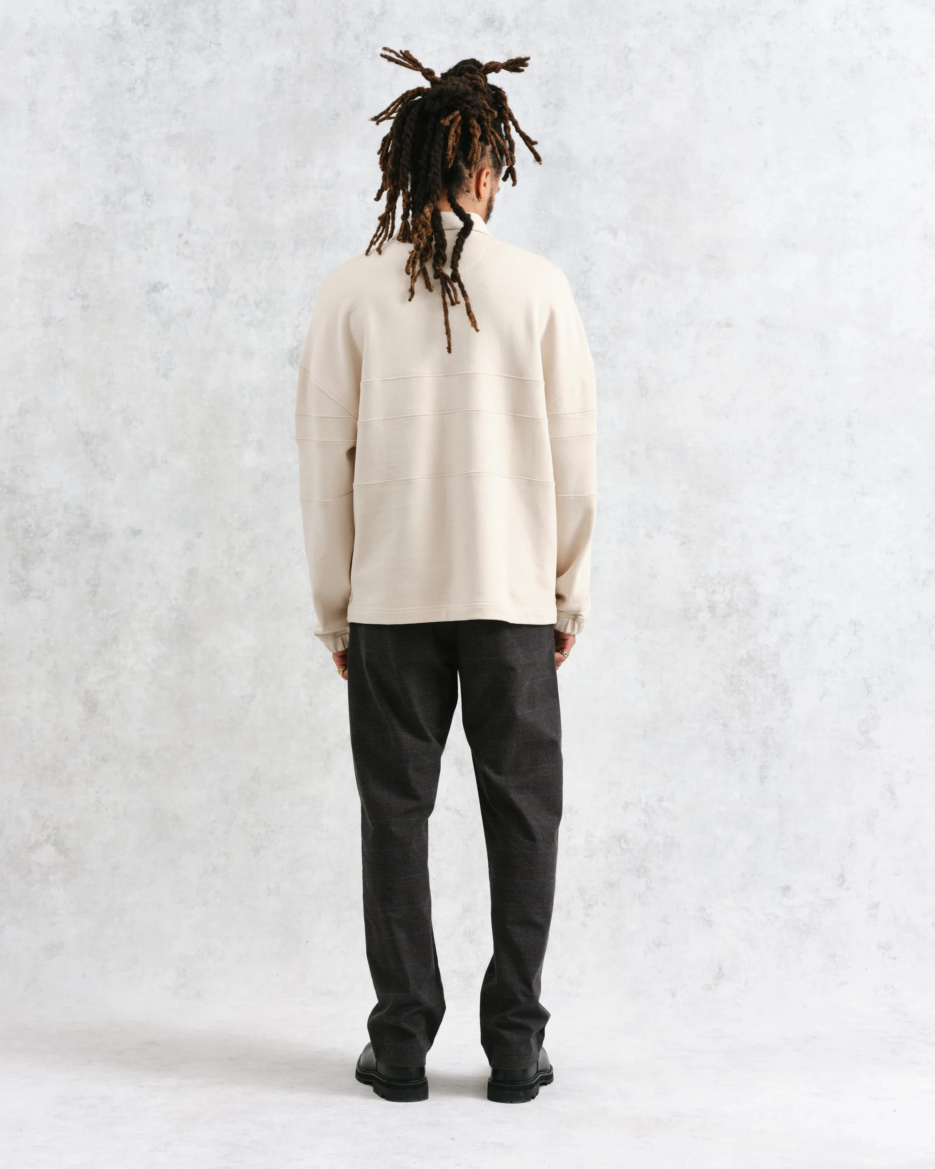 Blen - Ecru Organic Cotton Rugby Shirt sold by Wax London product image thumbnail 5