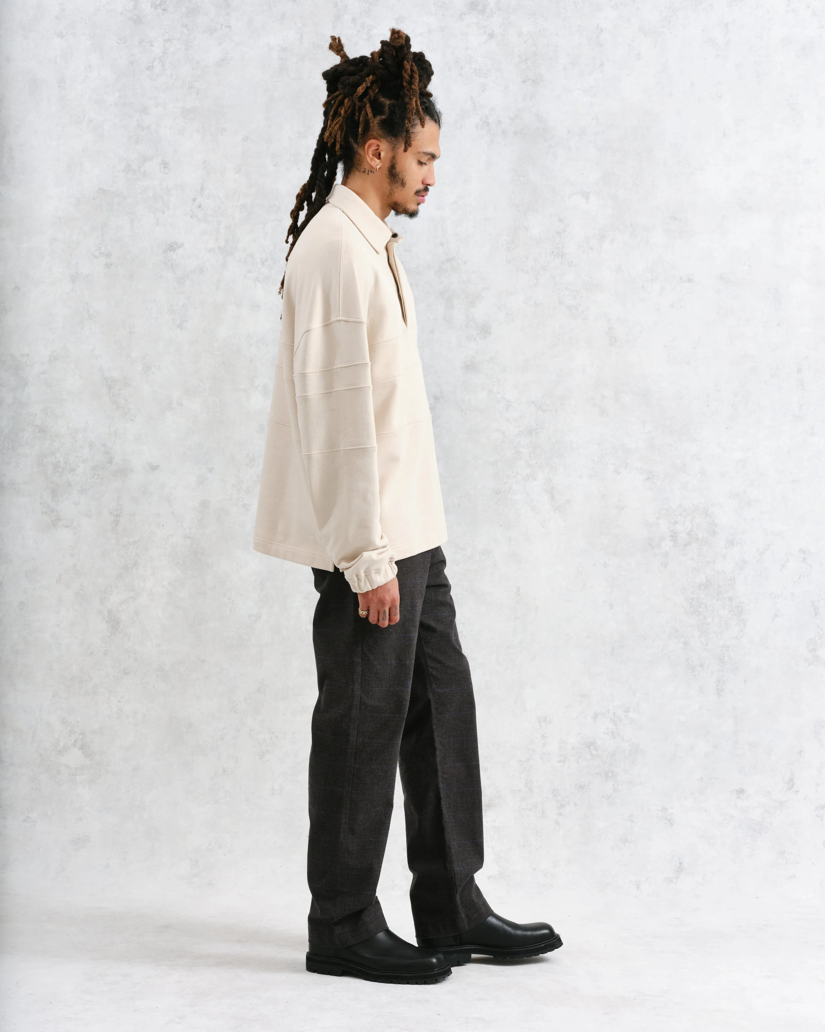 Blen - Ecru Organic Cotton Rugby Shirt sold by Wax London product image thumbnail 4