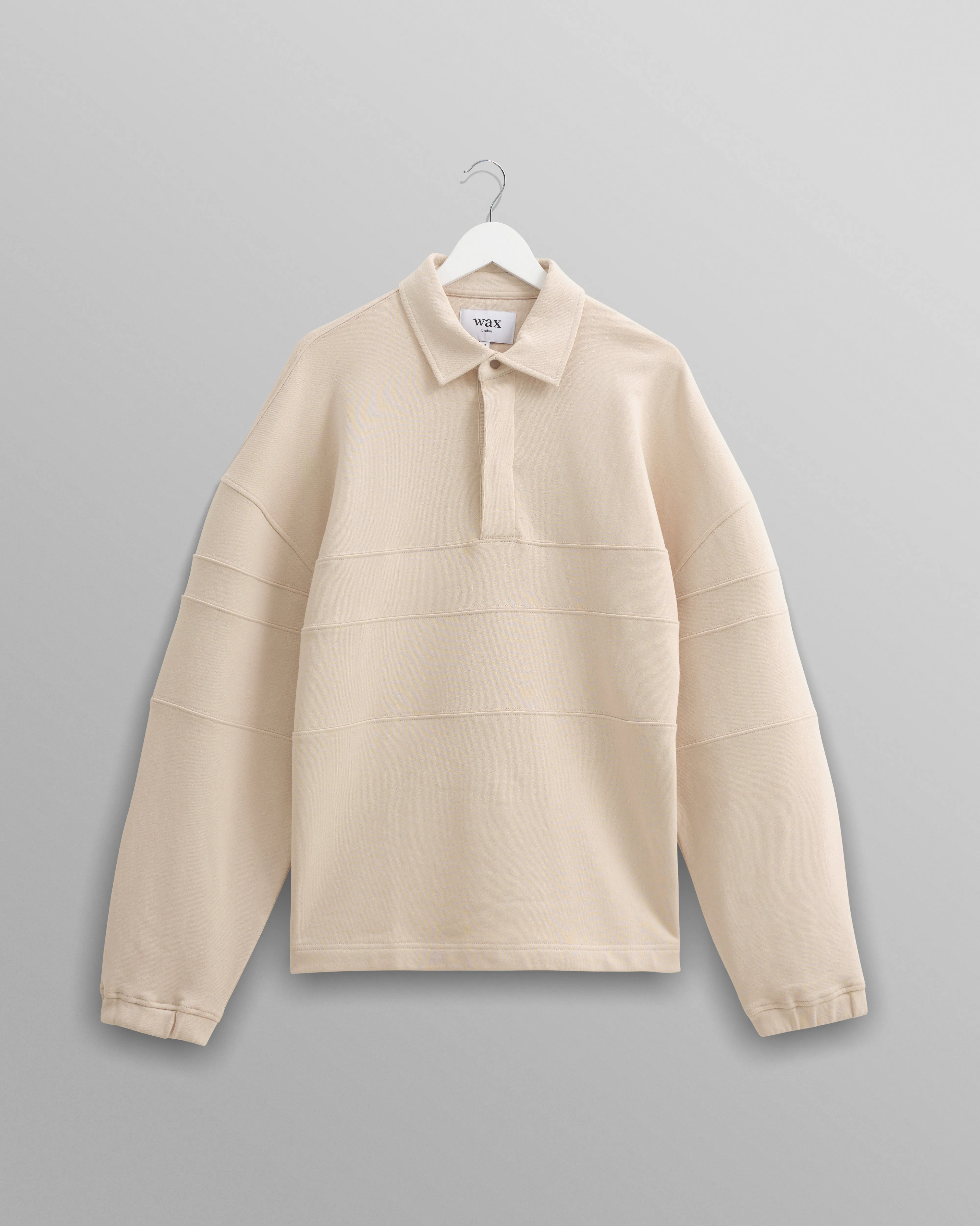 Blen - Ecru Organic Cotton Rugby Shirt sold by Wax London