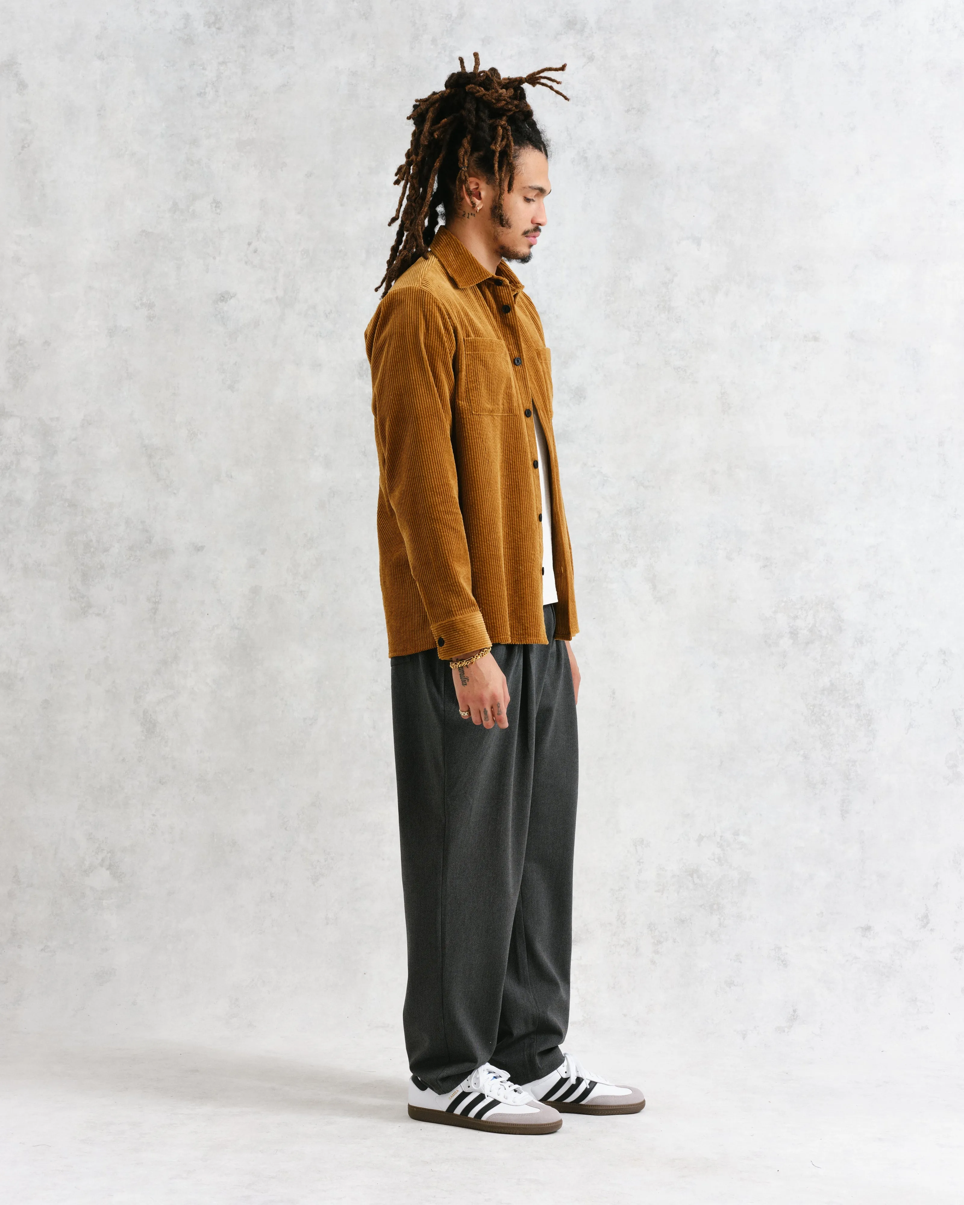 Whiting - Ochre Jumbo Corduroy Overshirt sold by Wax London product image thumbnail 5