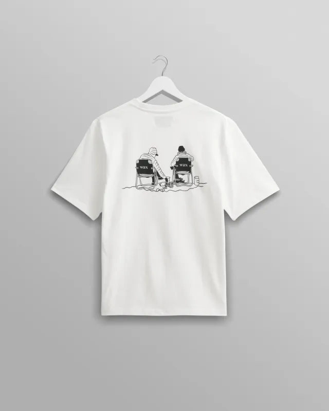 Dean T-Shirt Ecru Outdoors Graphic Print made by Wax London