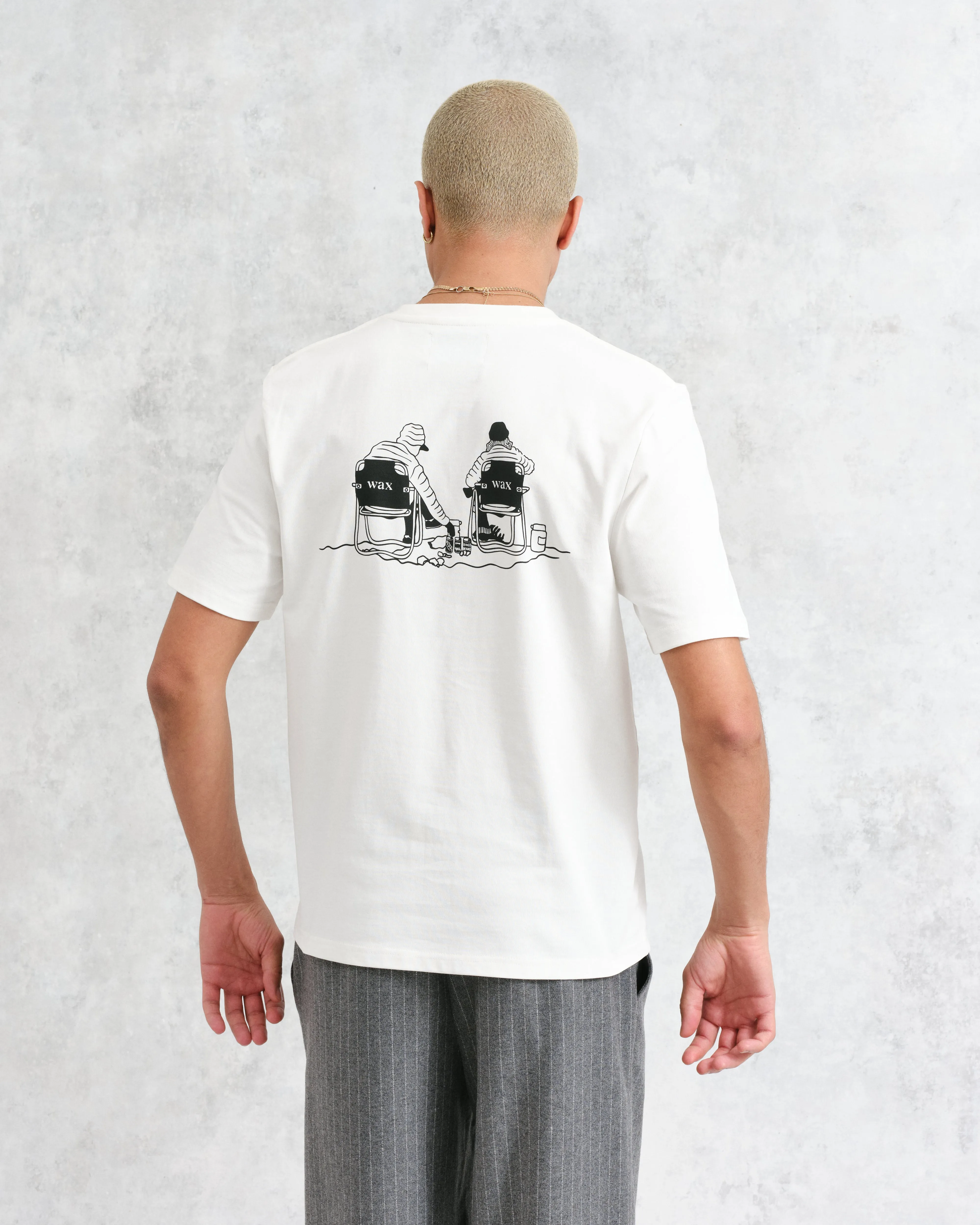 Dean T-Shirt Ecru Outdoors Graphic Print sold by Wax London product image thumbnail 3