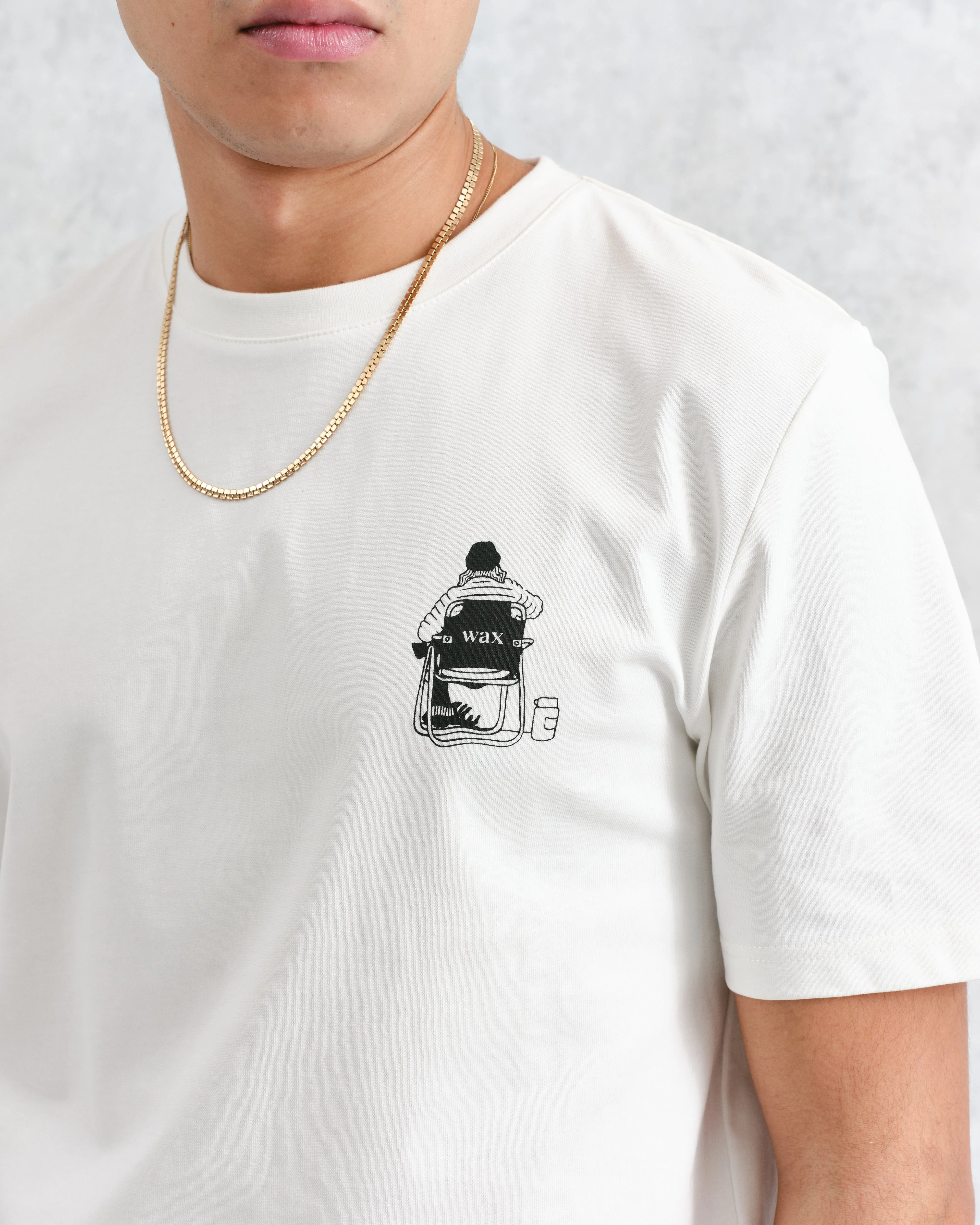 Dean T-Shirt Ecru Outdoors Graphic Print sold by Wax London product image thumbnail 5