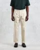 Raleigh - Stone Cotton Pleated Trousers sold by Wax London
