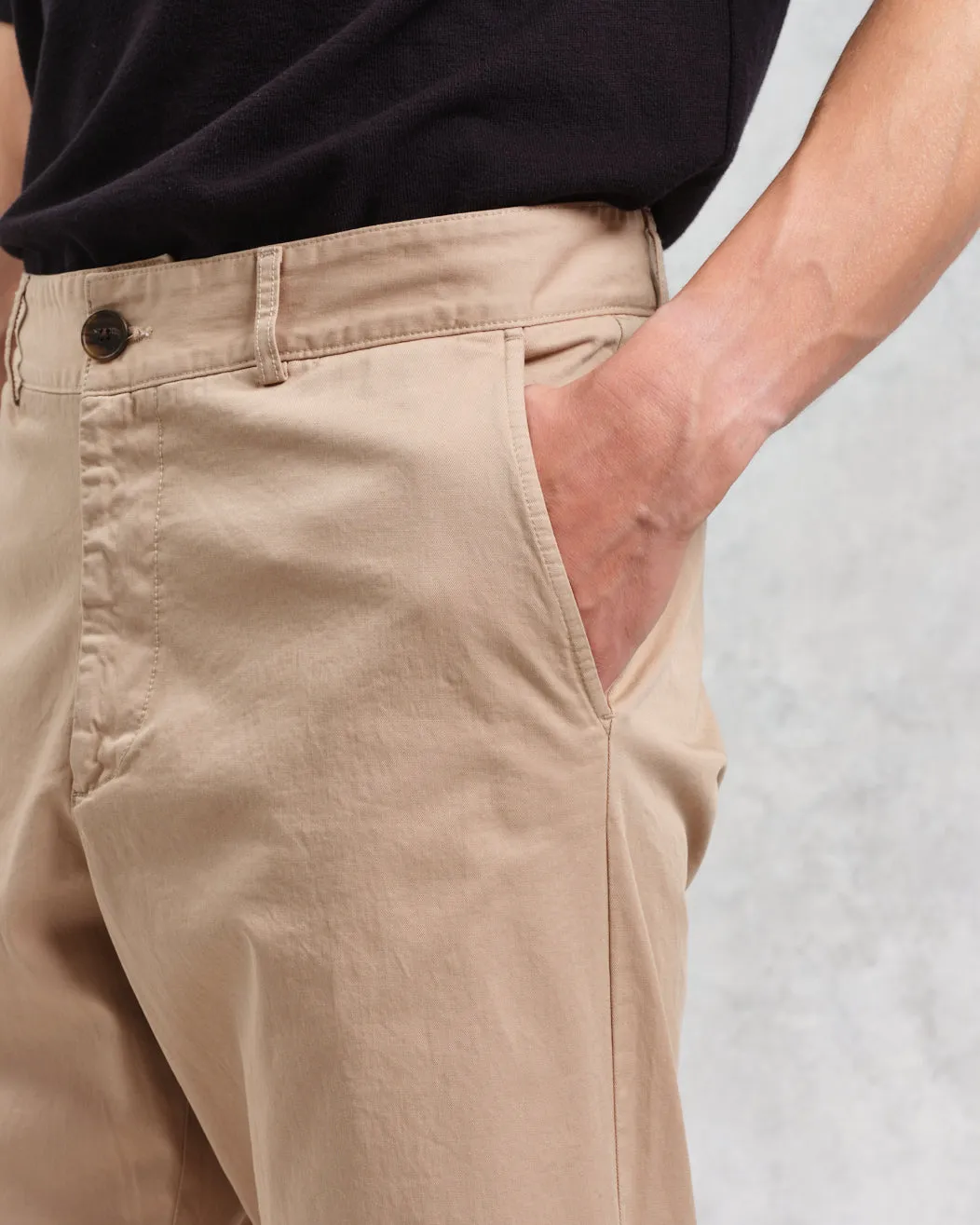 Marwood Trousers Beige Cotton Twill sold by Wax London product image thumbnail 3