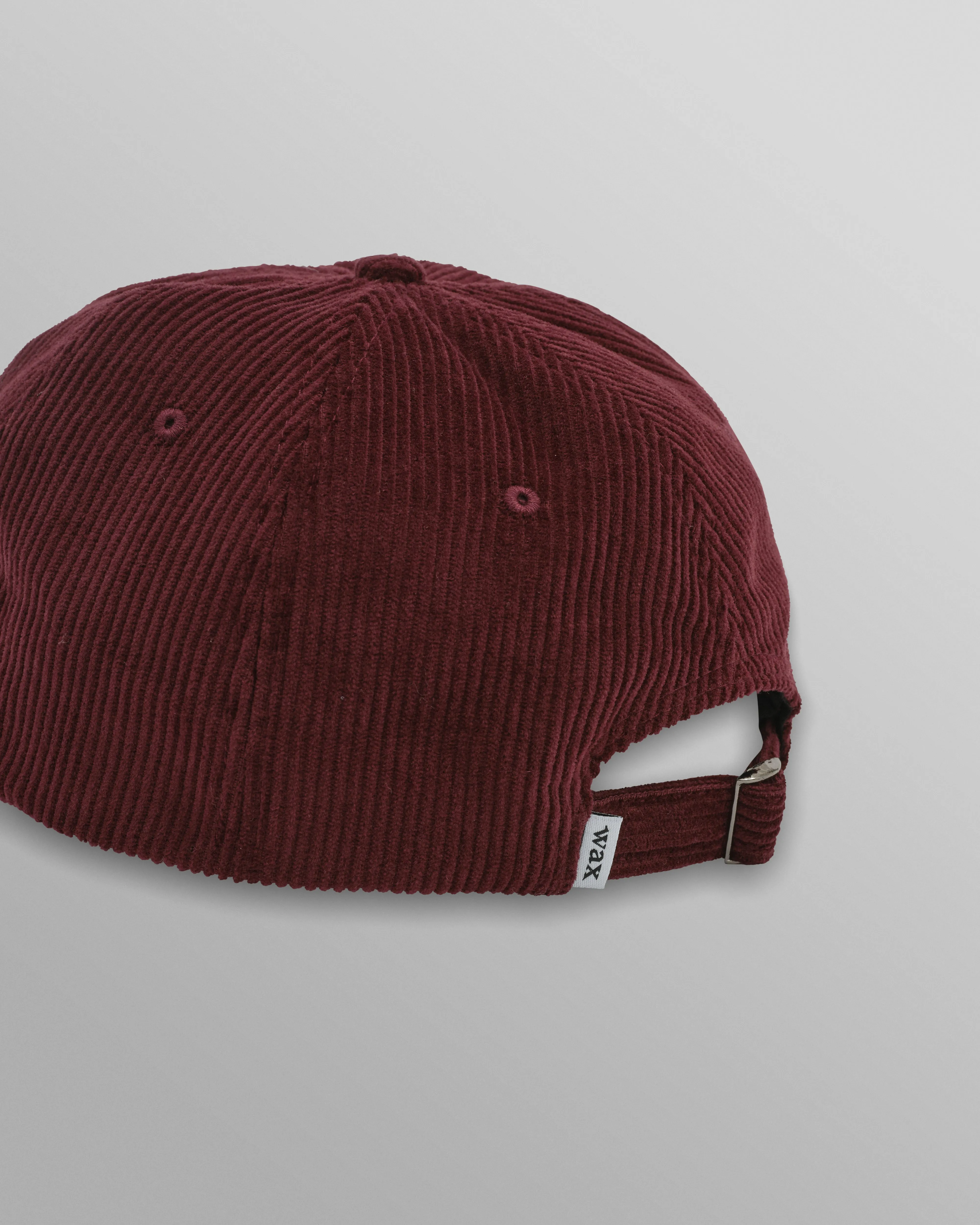 Spencer - Burgundy Corduroy Sports Cap sold by Wax London product image thumbnail 5