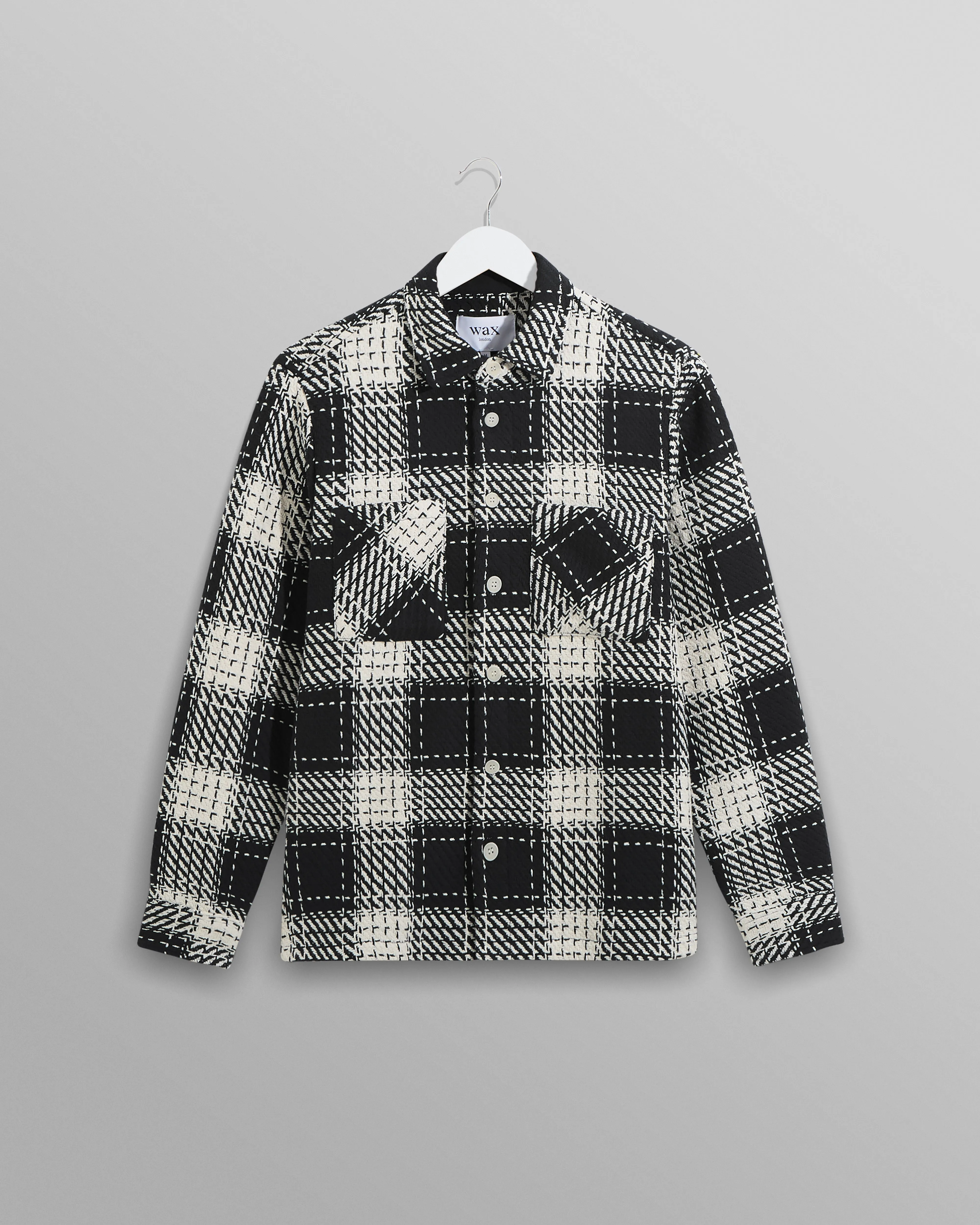 Whiting - Black Beatnik Overshirt sold by Wax London