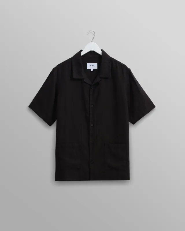 Ren Shirt Black Linen sold by Wax London
