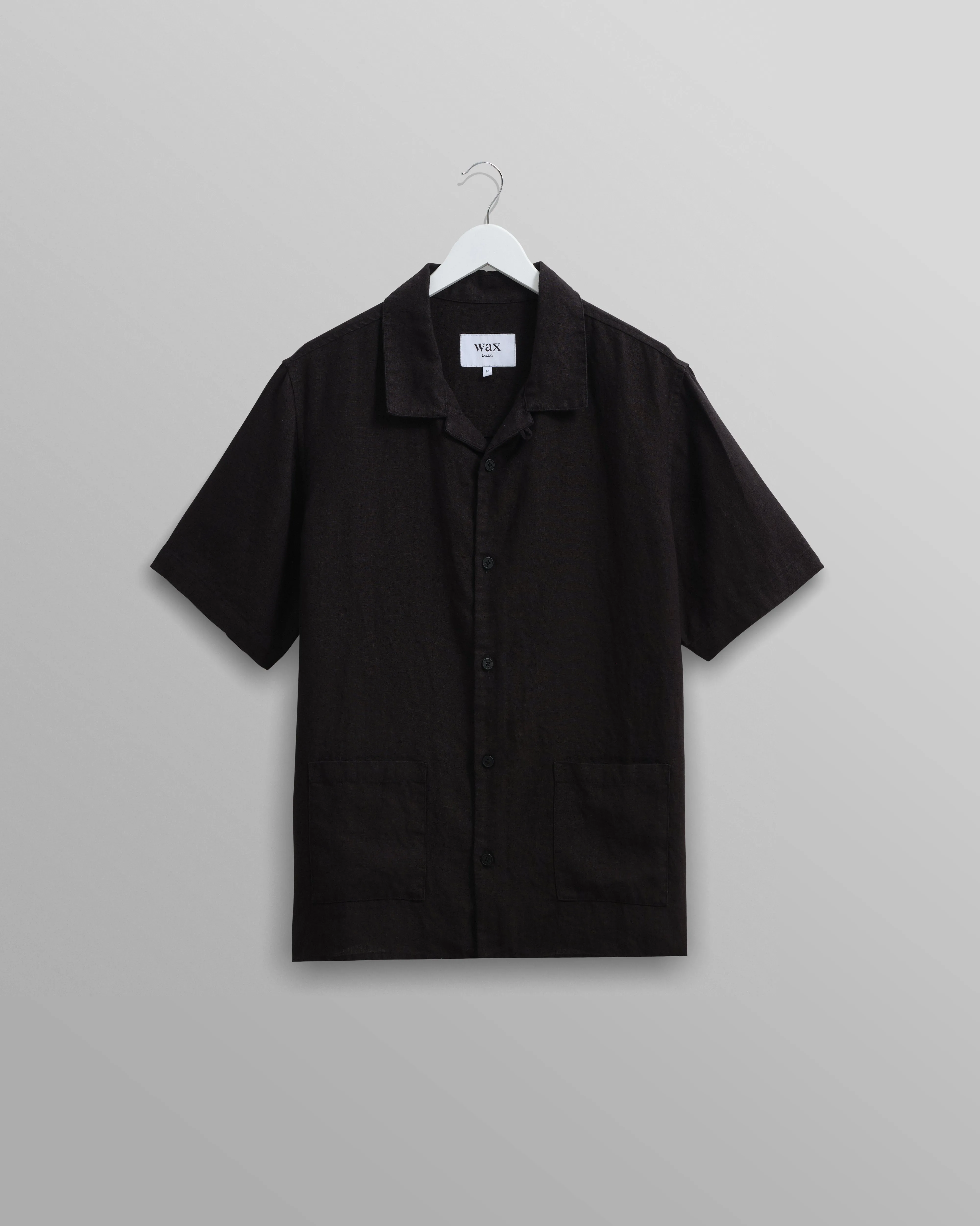 Ren Shirt Black Linen sold by Wax London