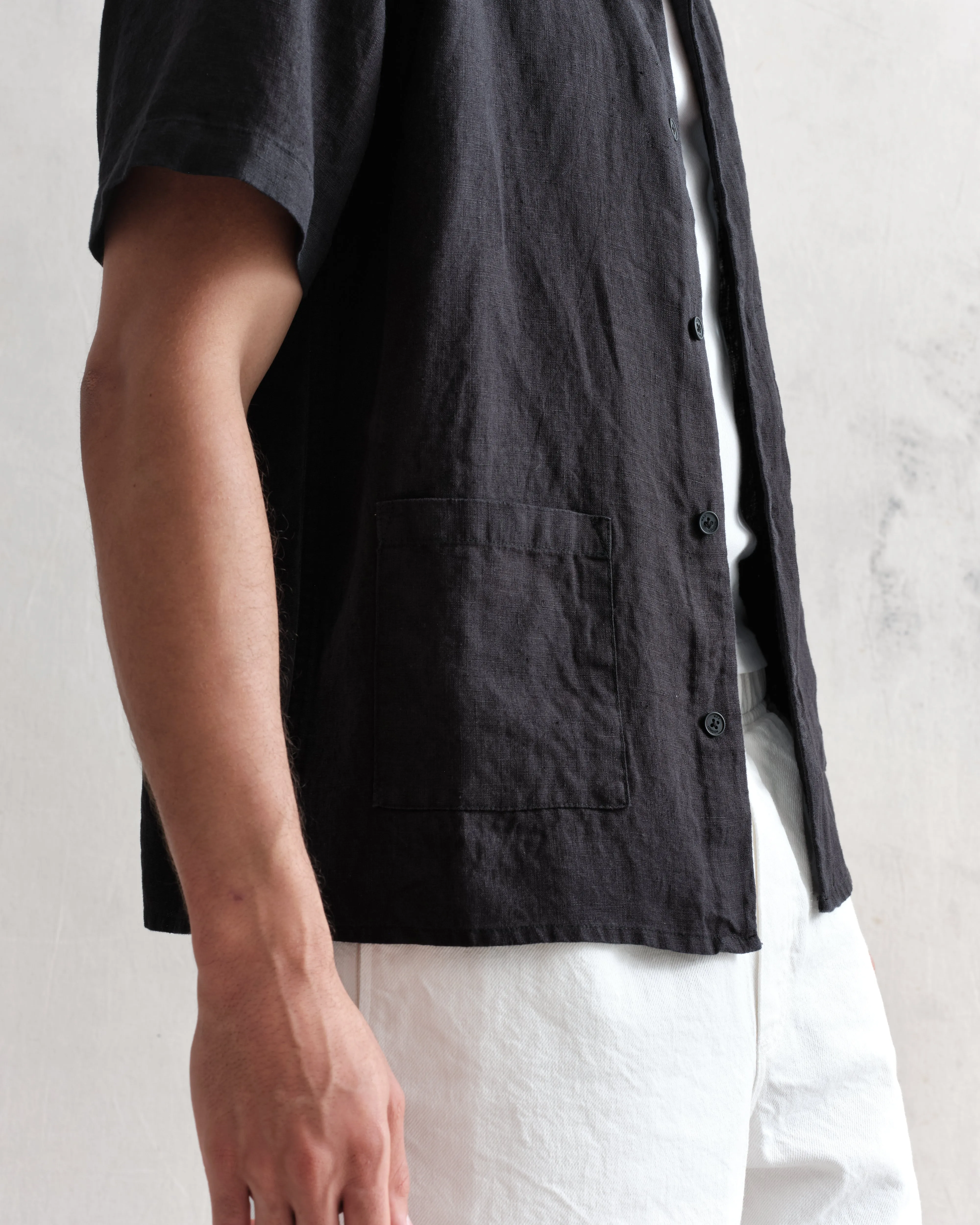 Ren Shirt Black Linen sold by Wax London product image thumbnail 3
