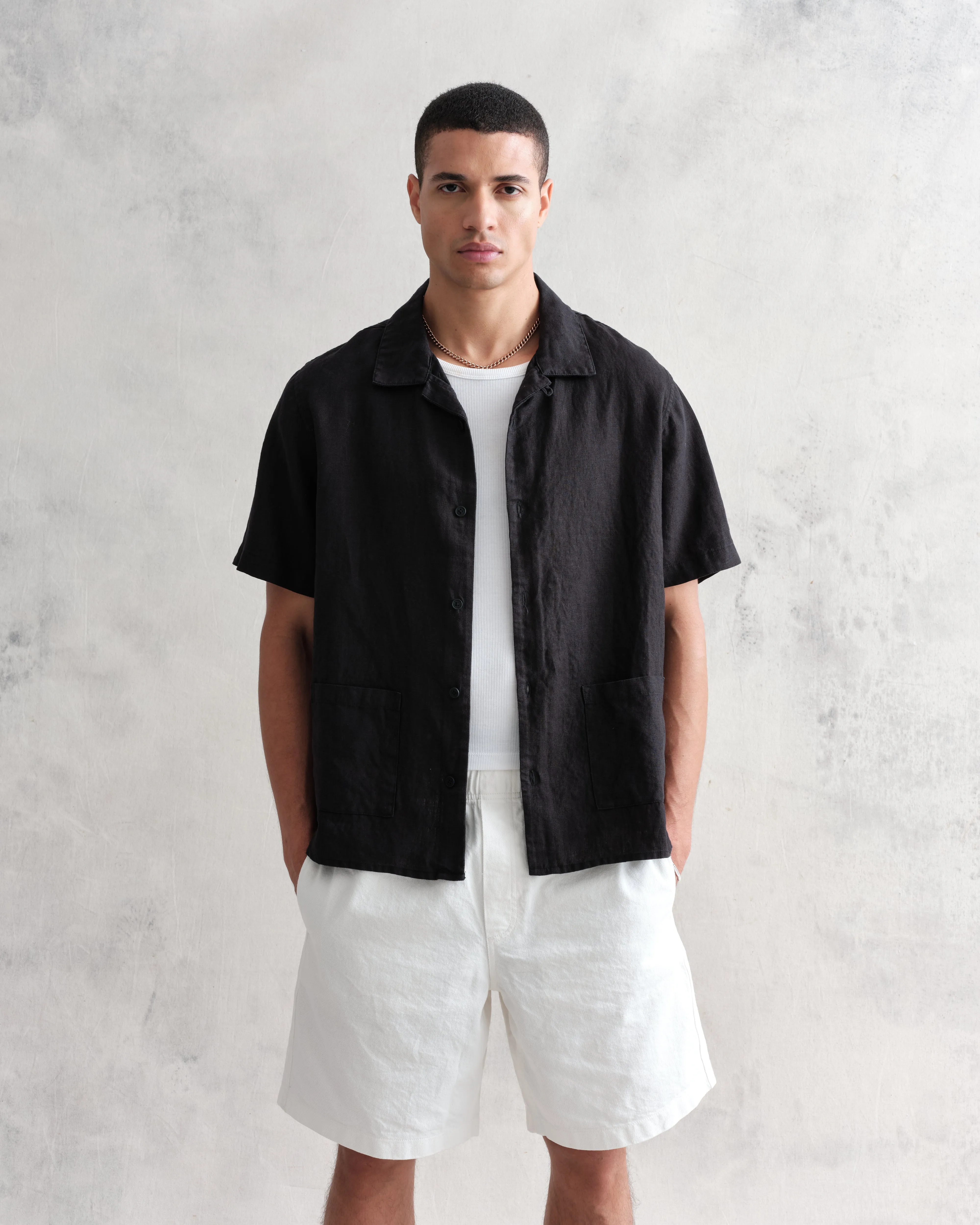Ren Shirt Black Linen sold by Wax London product image thumbnail 2
