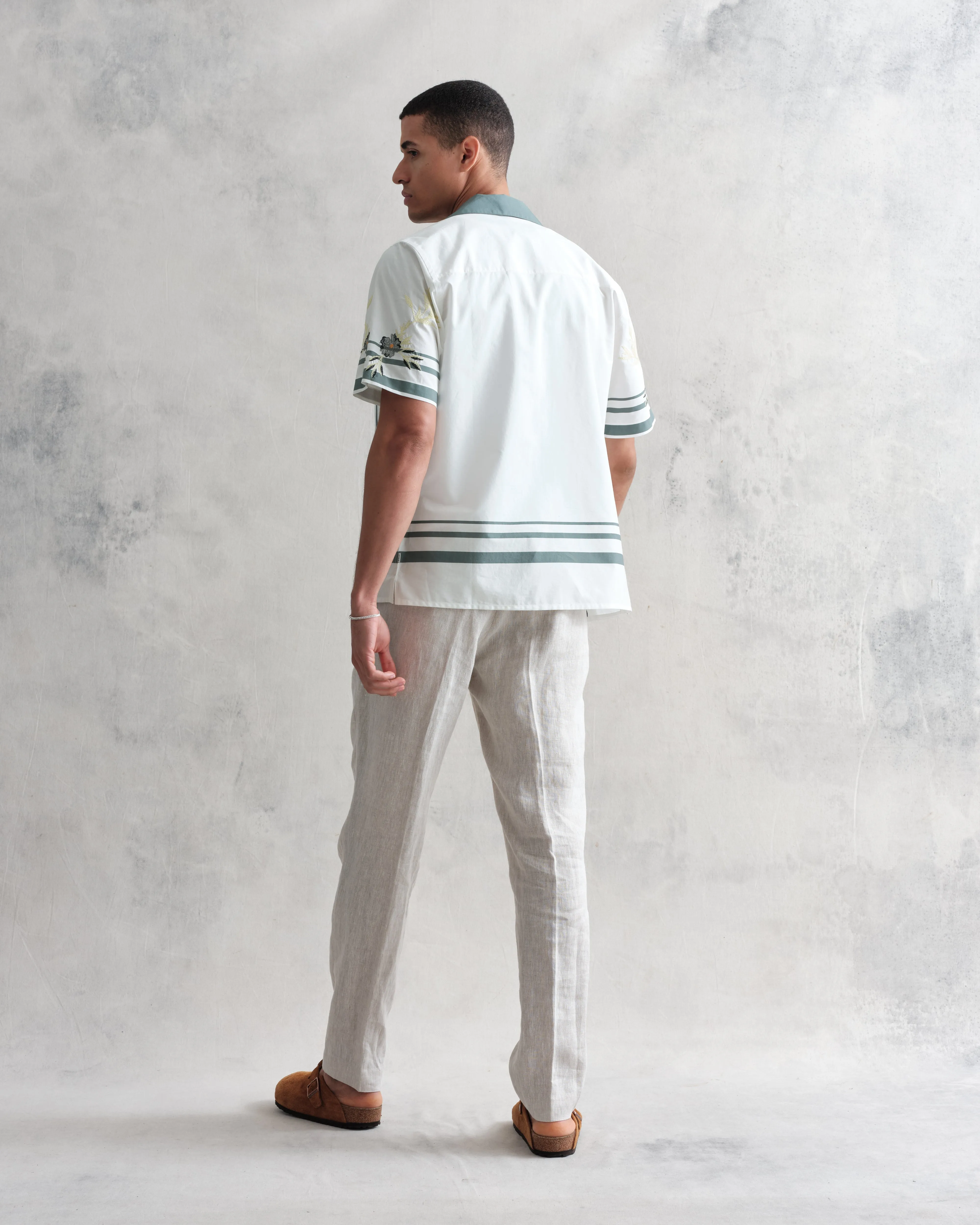 Didcot Shirt Green Floral Trailing sold by Wax London product image thumbnail 5