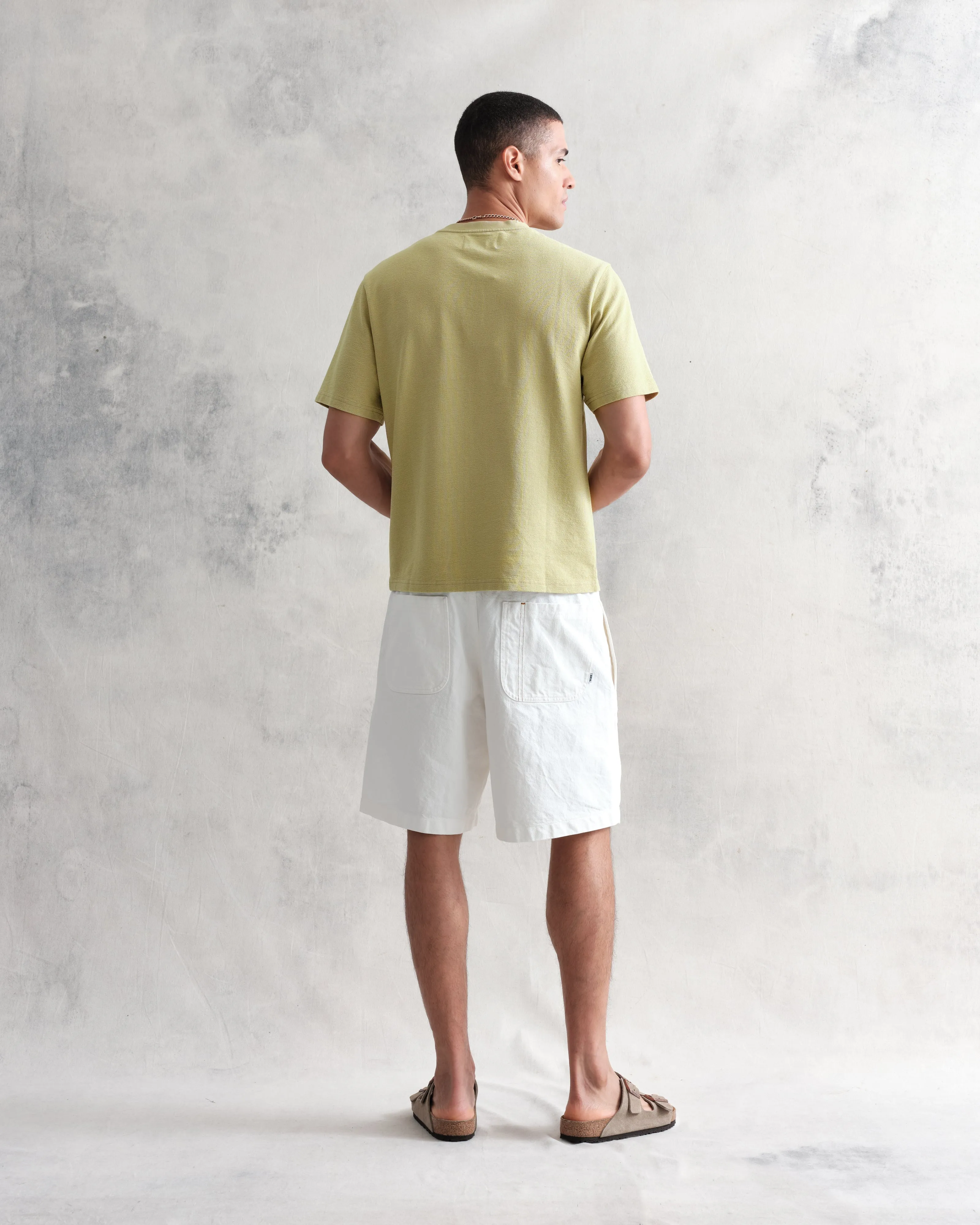 Dean T-Shirt Textured Bright Green With Pocket sold by Wax London product image thumbnail 5