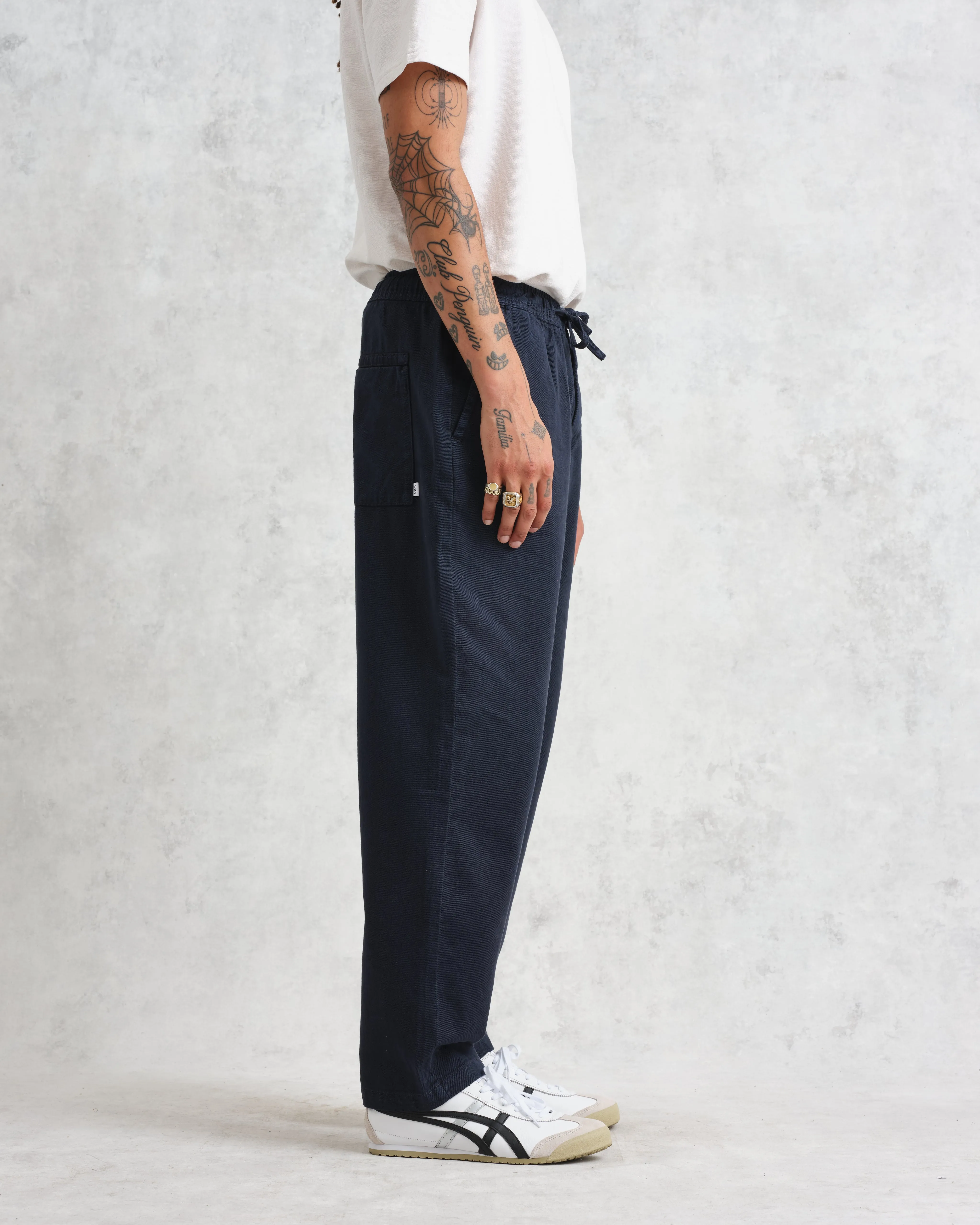 Kurt - Navy Longer Leg Organic Cotton Trousers sold by Wax London product image thumbnail 5