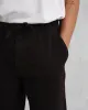 Kurt - Black Longer Leg Organic Cotton Trousers sold by Wax London