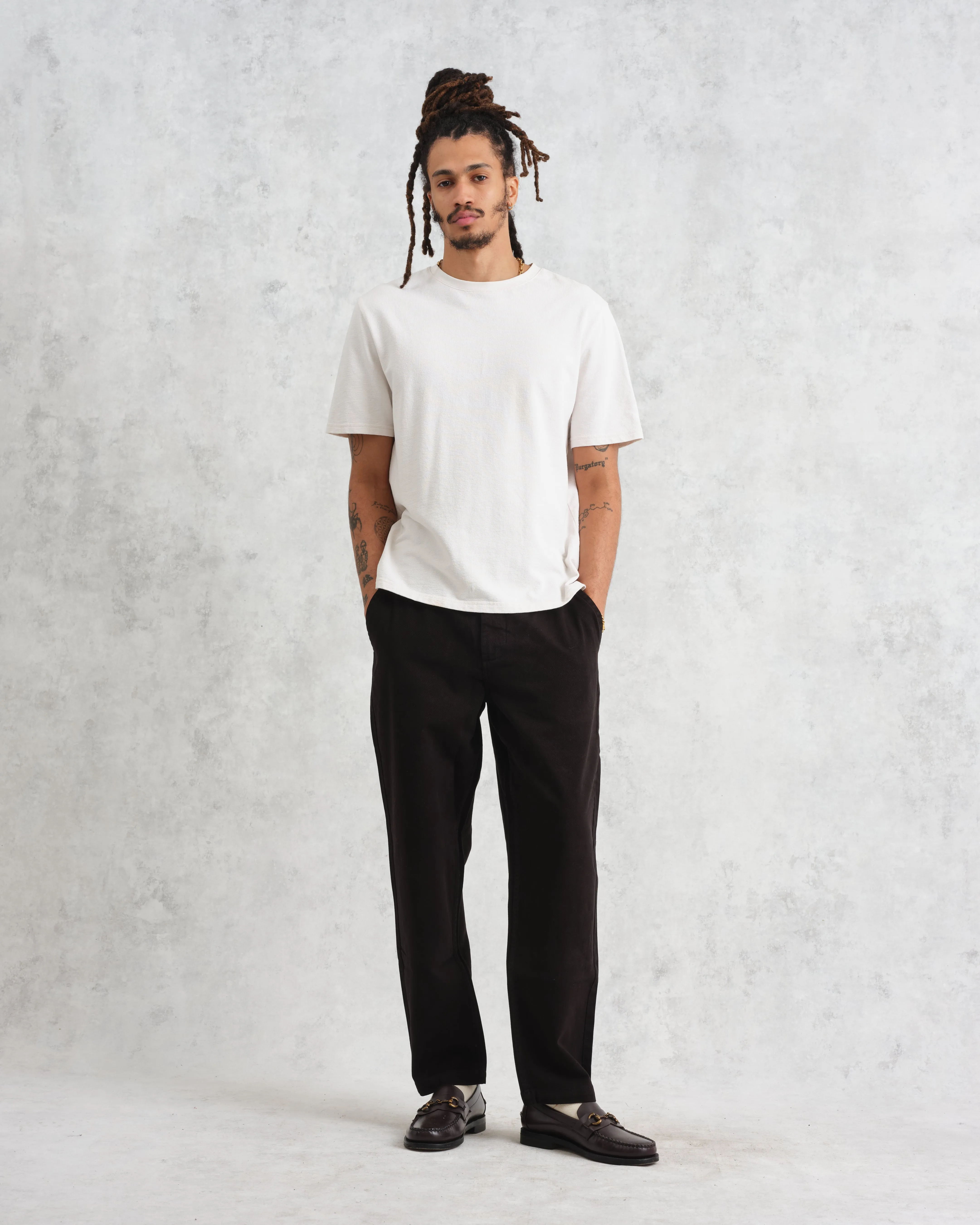 Kurt - Black Longer Leg Organic Cotton Trousers sold by Wax London product image thumbnail 3