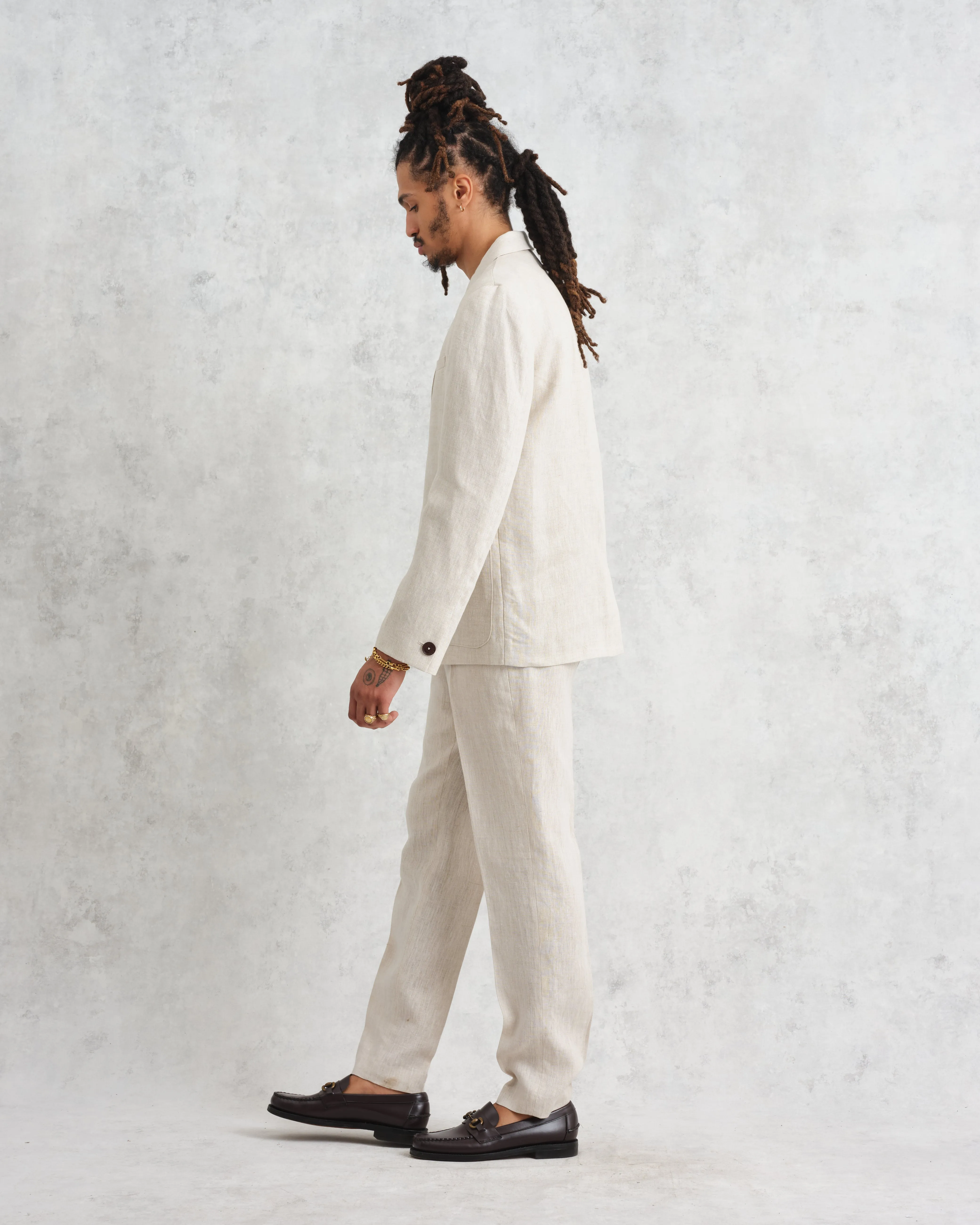 Fintry Blazer Natural Linen sold by Wax London product image thumbnail 5