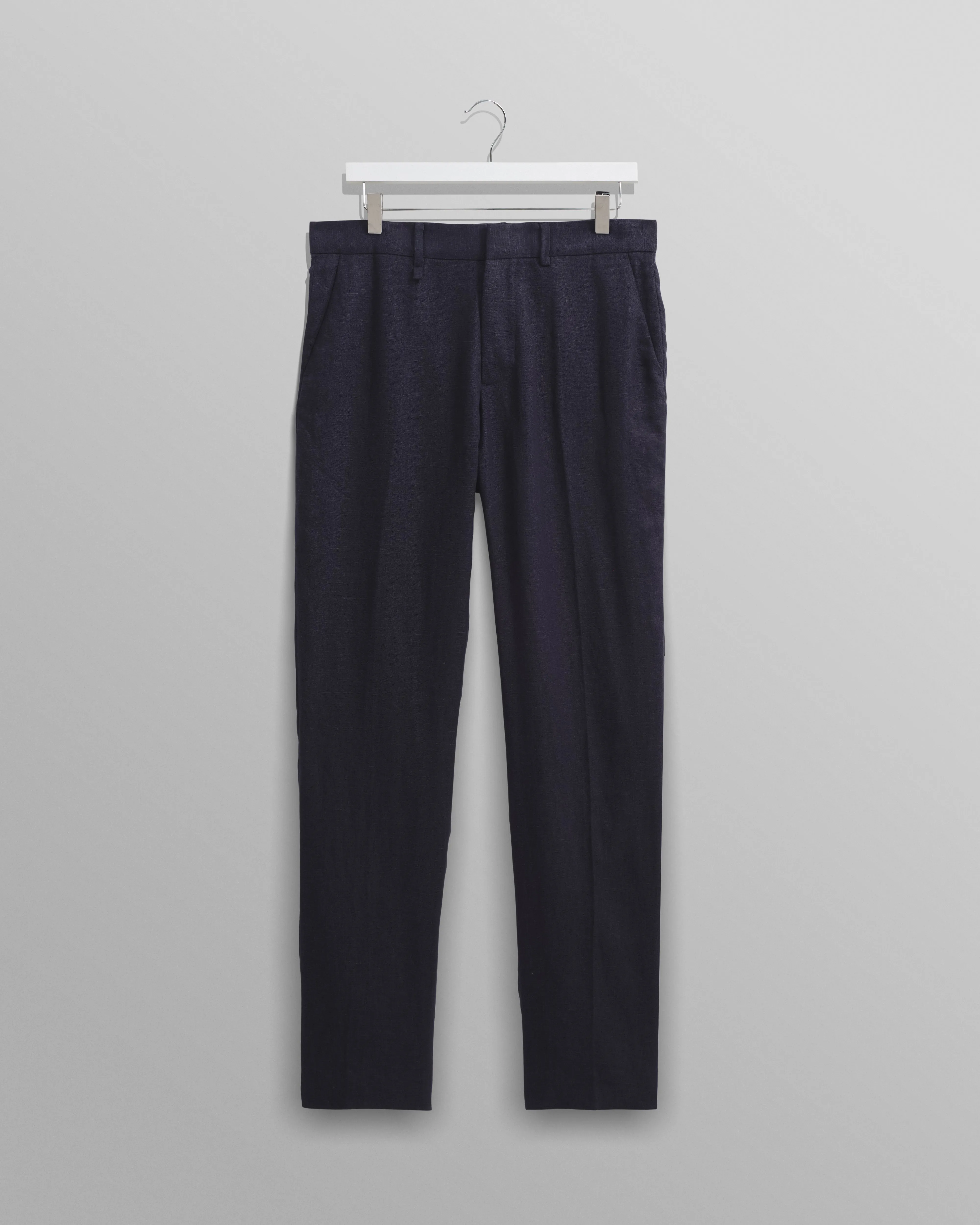 Alp Trousers Midnight Linen sold by Wax London