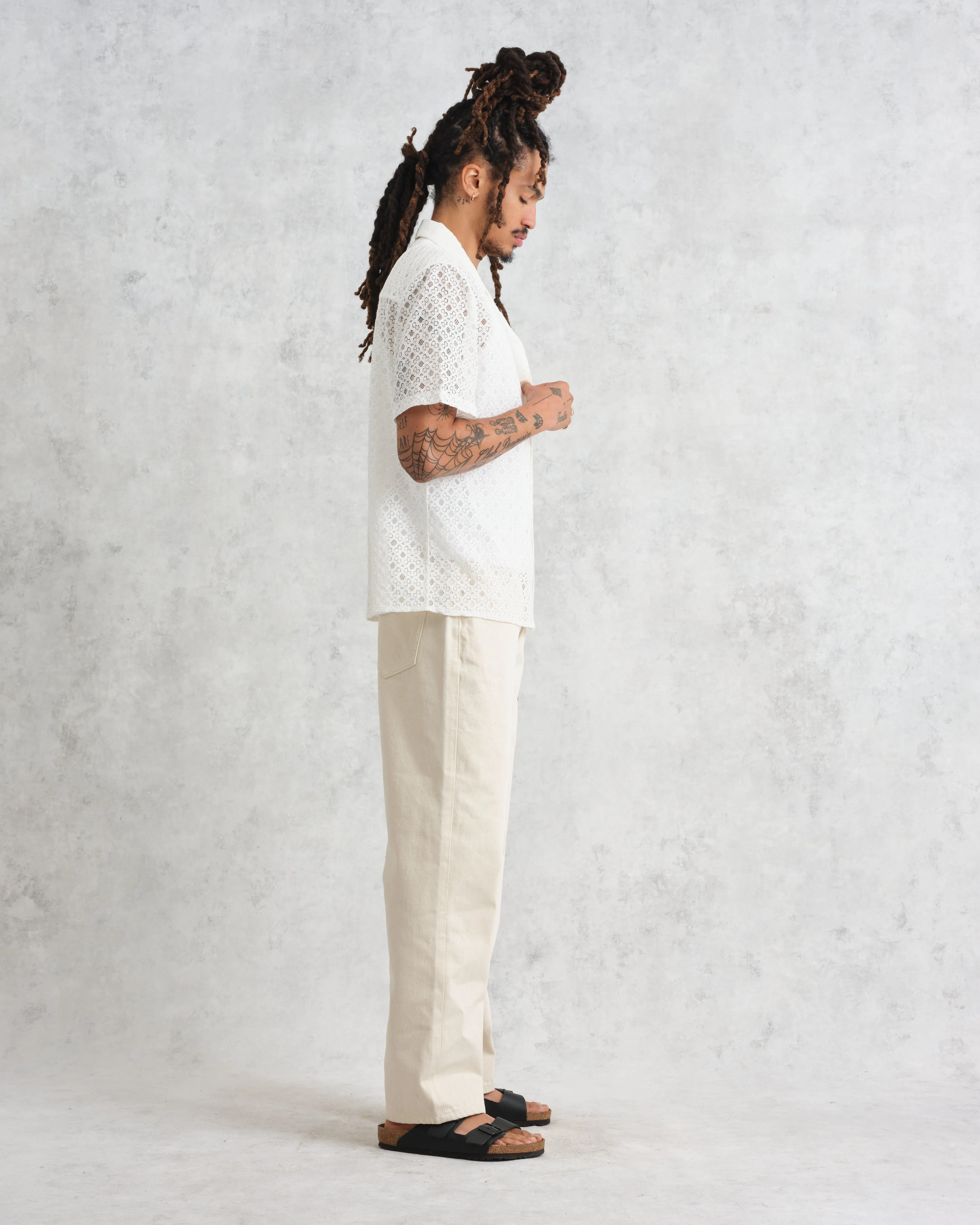 Didcot Shirt White Corded Lace sold by Wax London product image thumbnail 5
