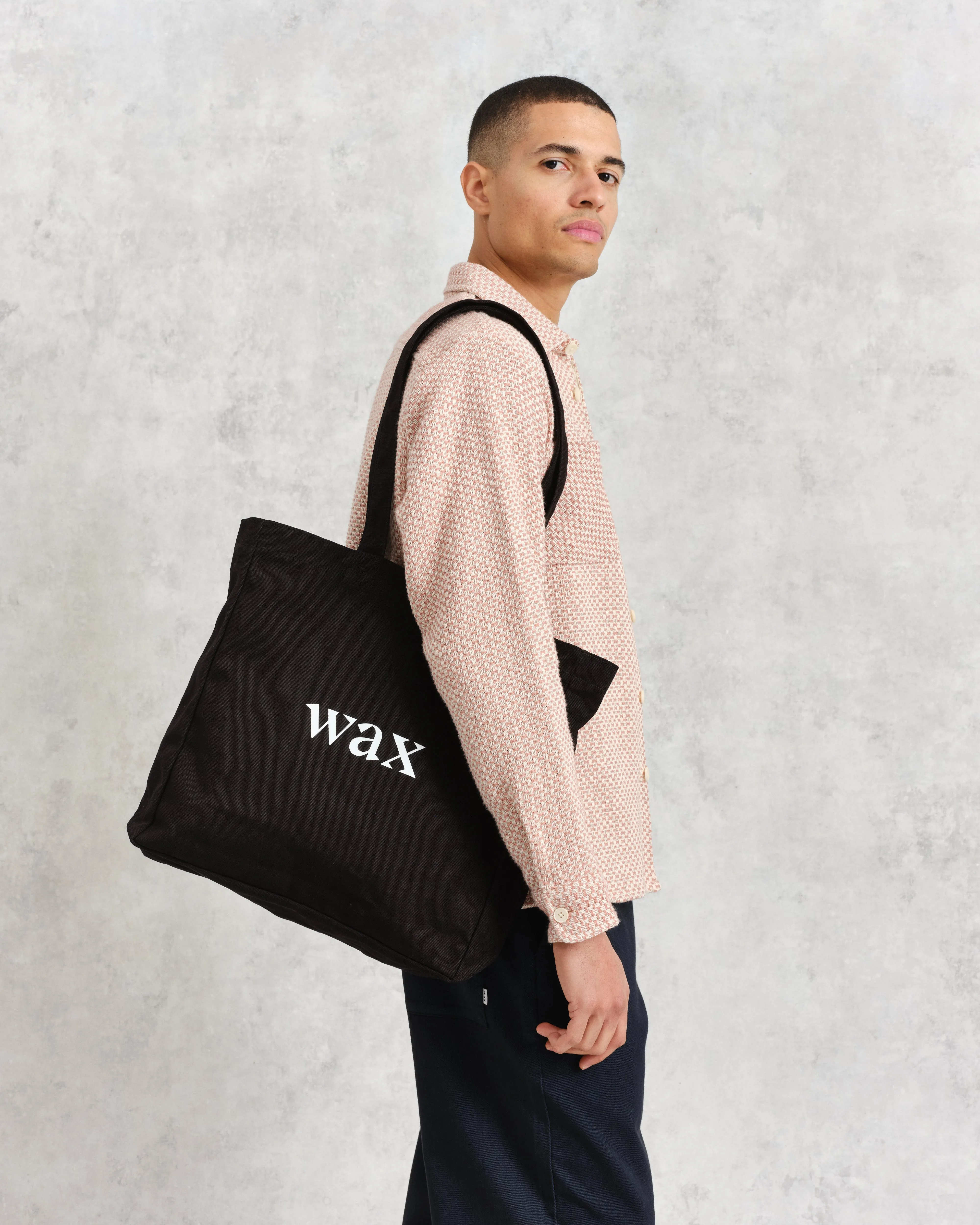 Borough - Black Logo Tote Bag sold by Wax London product image thumbnail 2