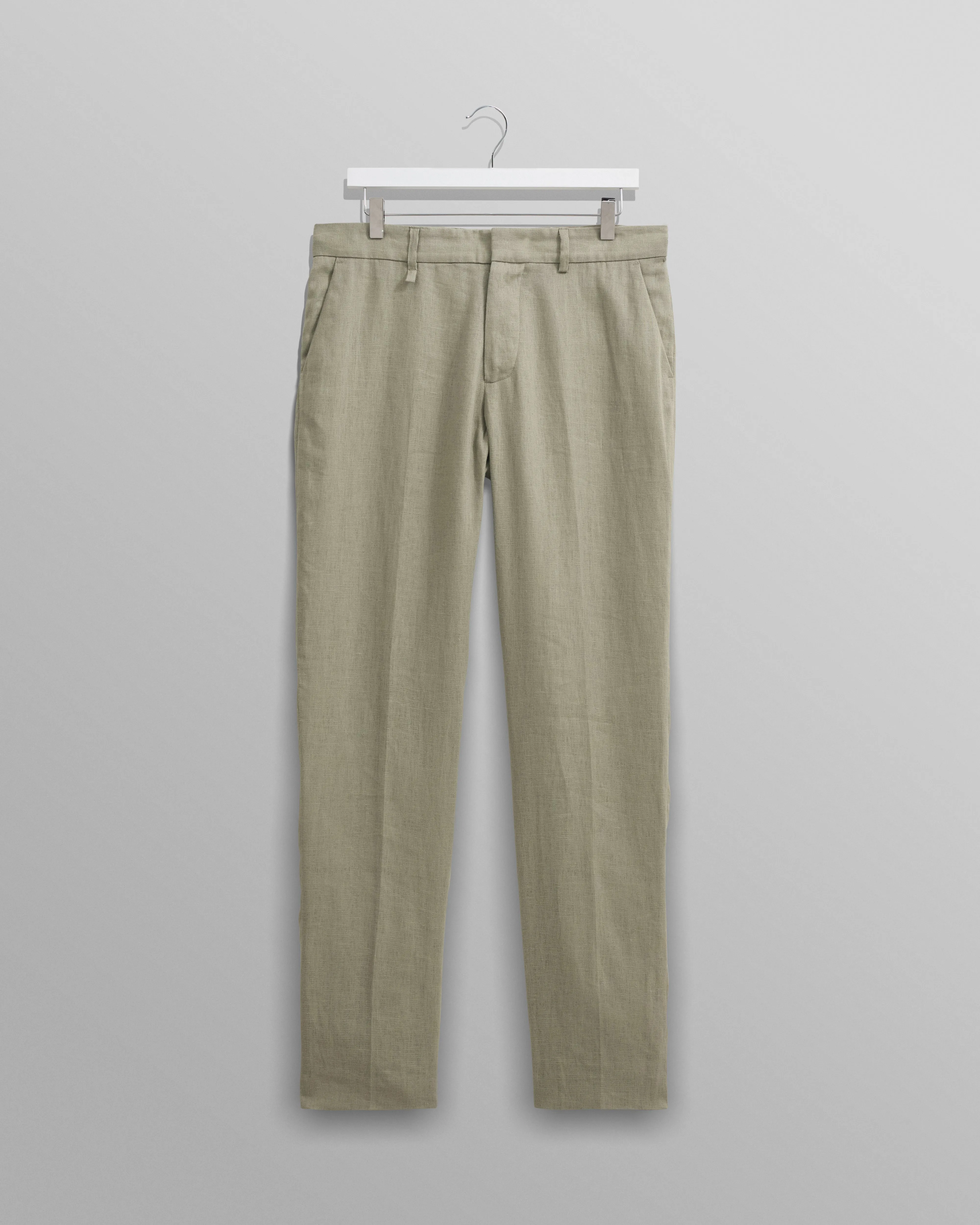 Alp Trousers Pale Green Linen sold by Wax London