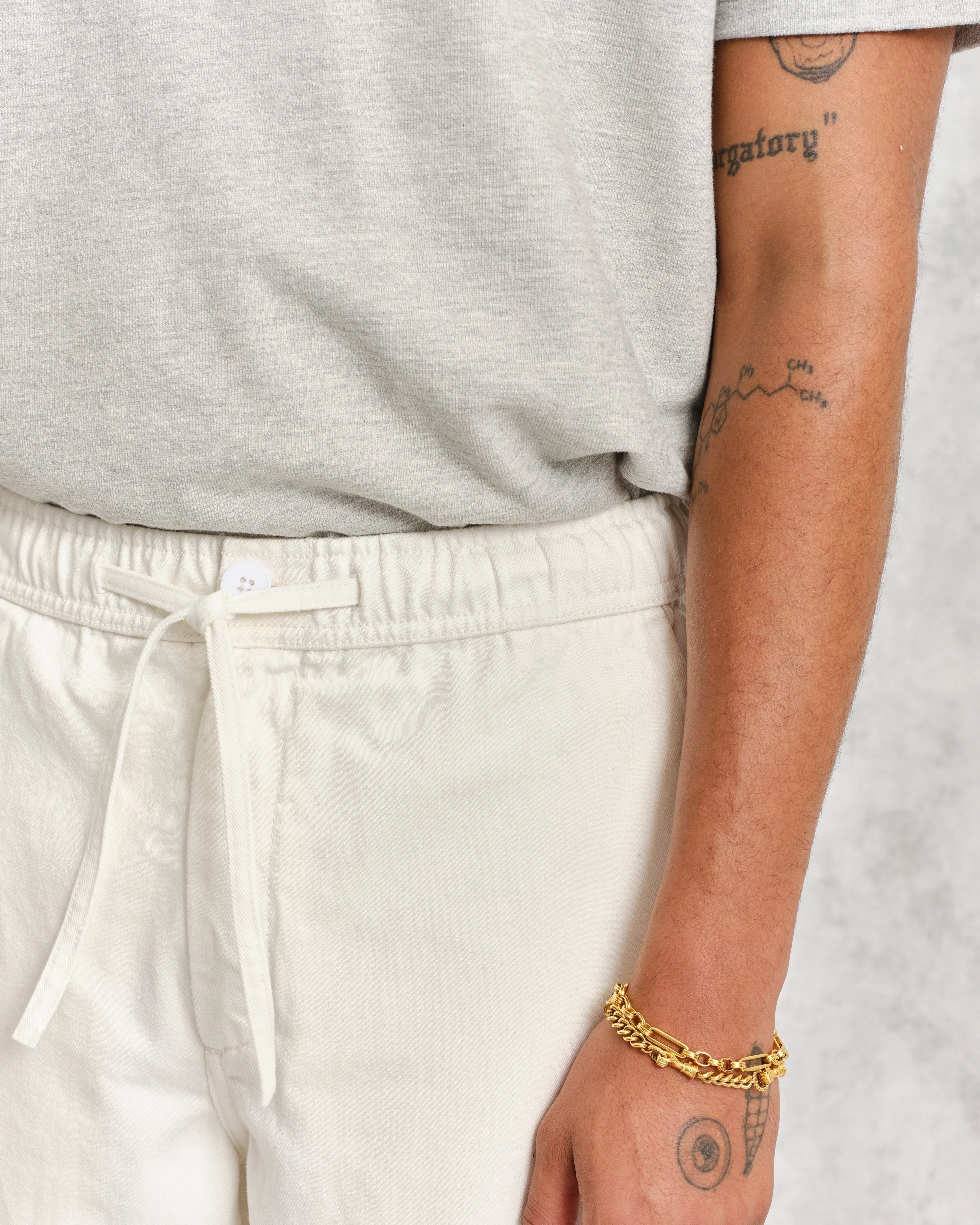 Kurt - Off White Organic Cotton Trousers sold by Wax London product image thumbnail 3