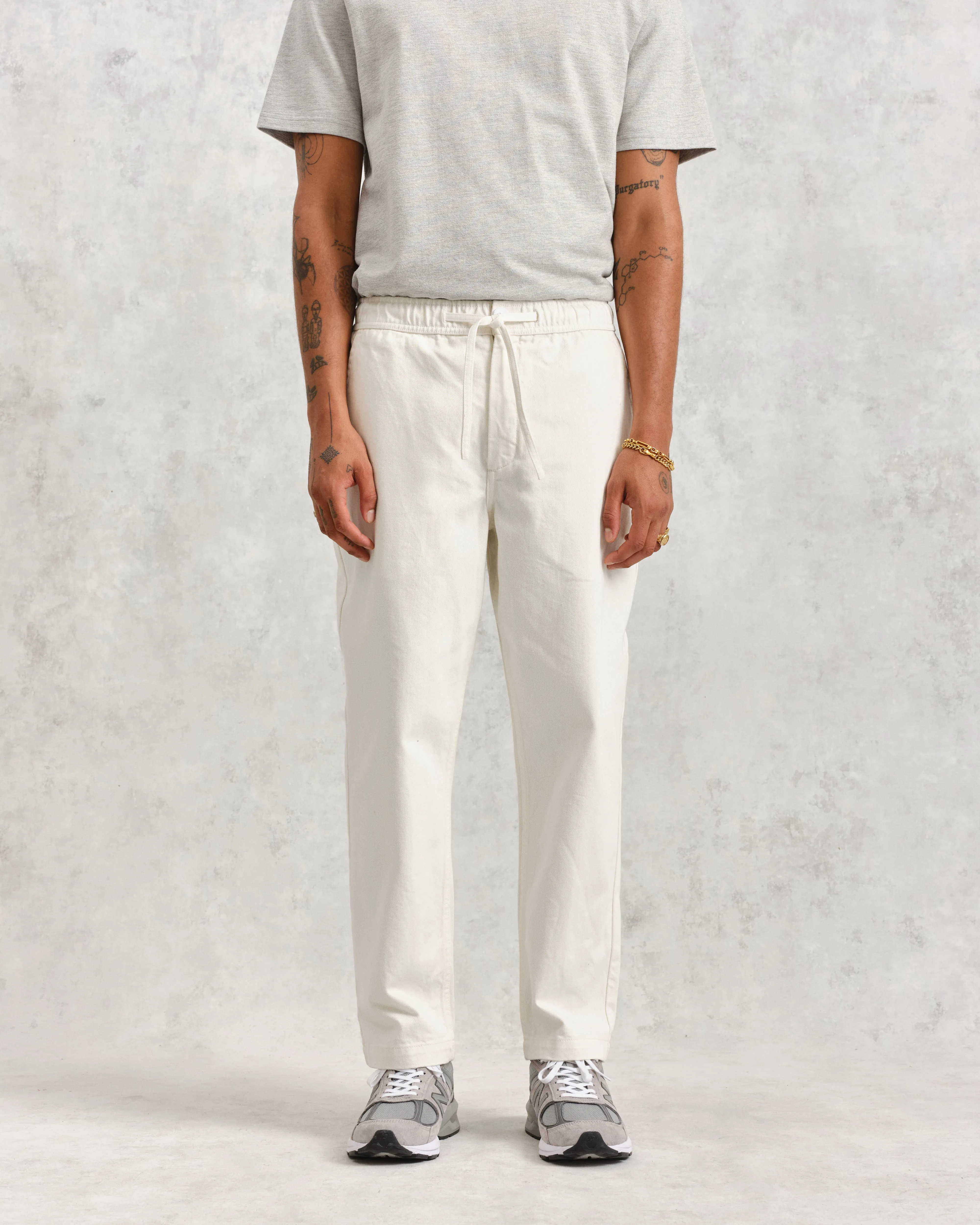 Kurt - Off White Organic Cotton Trousers sold by Wax London product image thumbnail 2