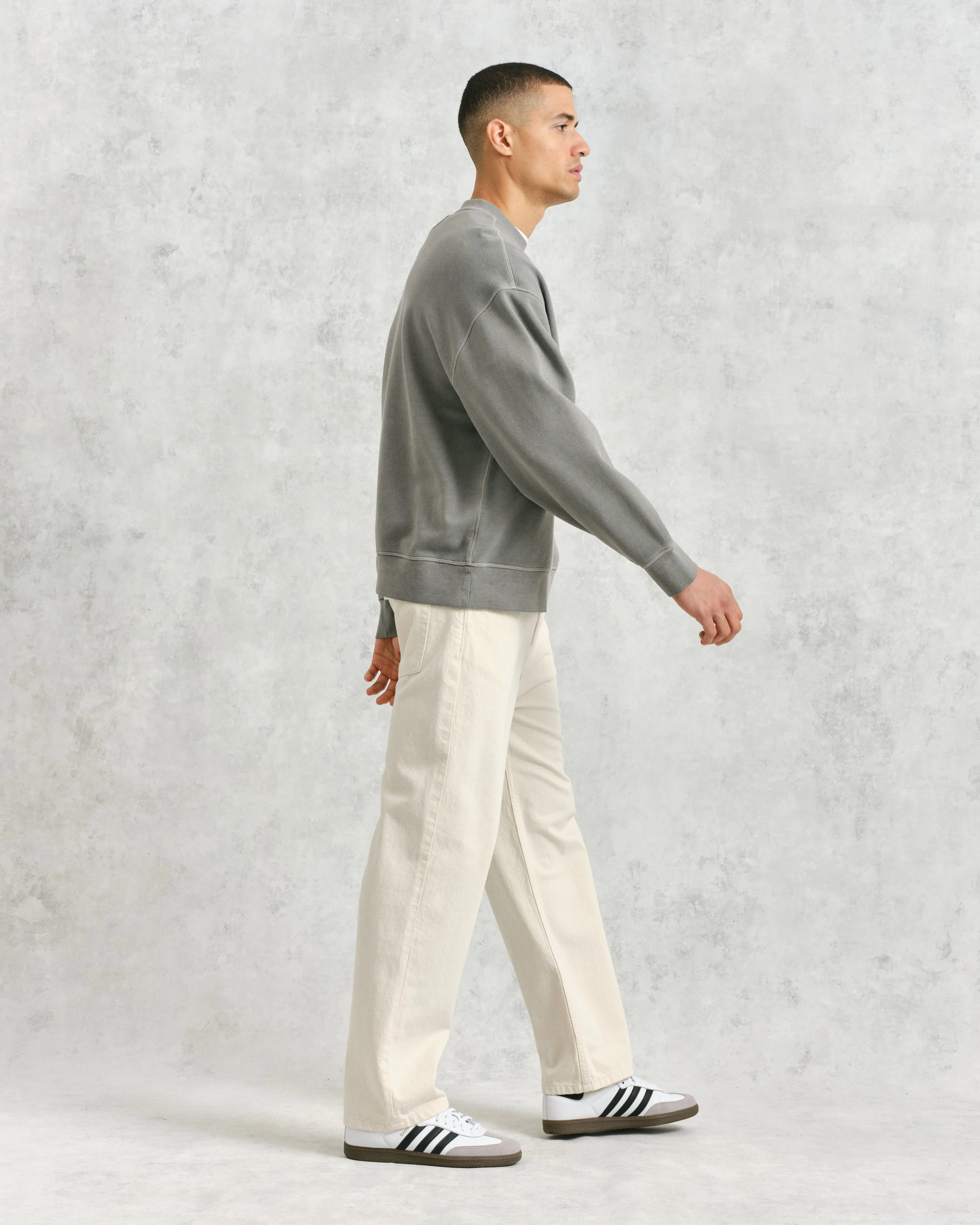 Zen - Grey Oversized Organic Cotton Sweat sold by Wax London product image thumbnail 5