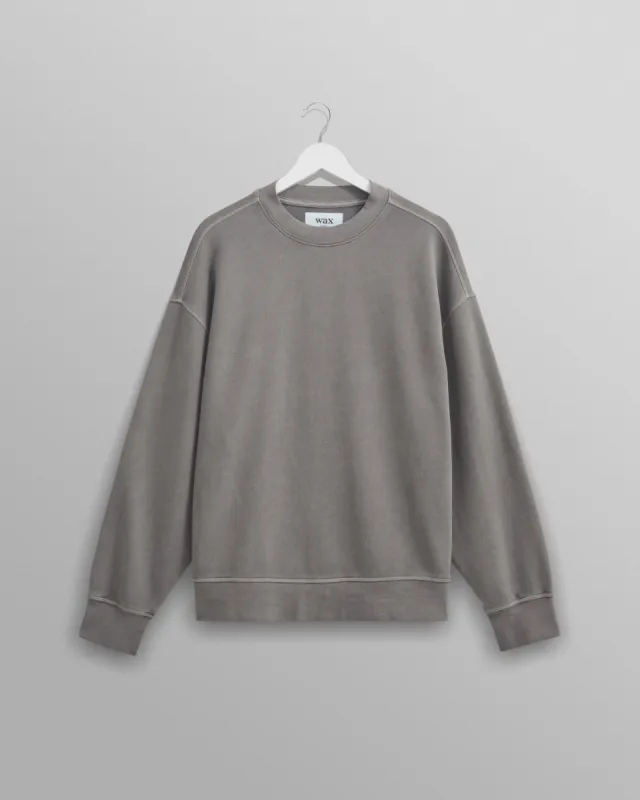Zen - Grey Oversized Organic Cotton Sweat sold by Wax London