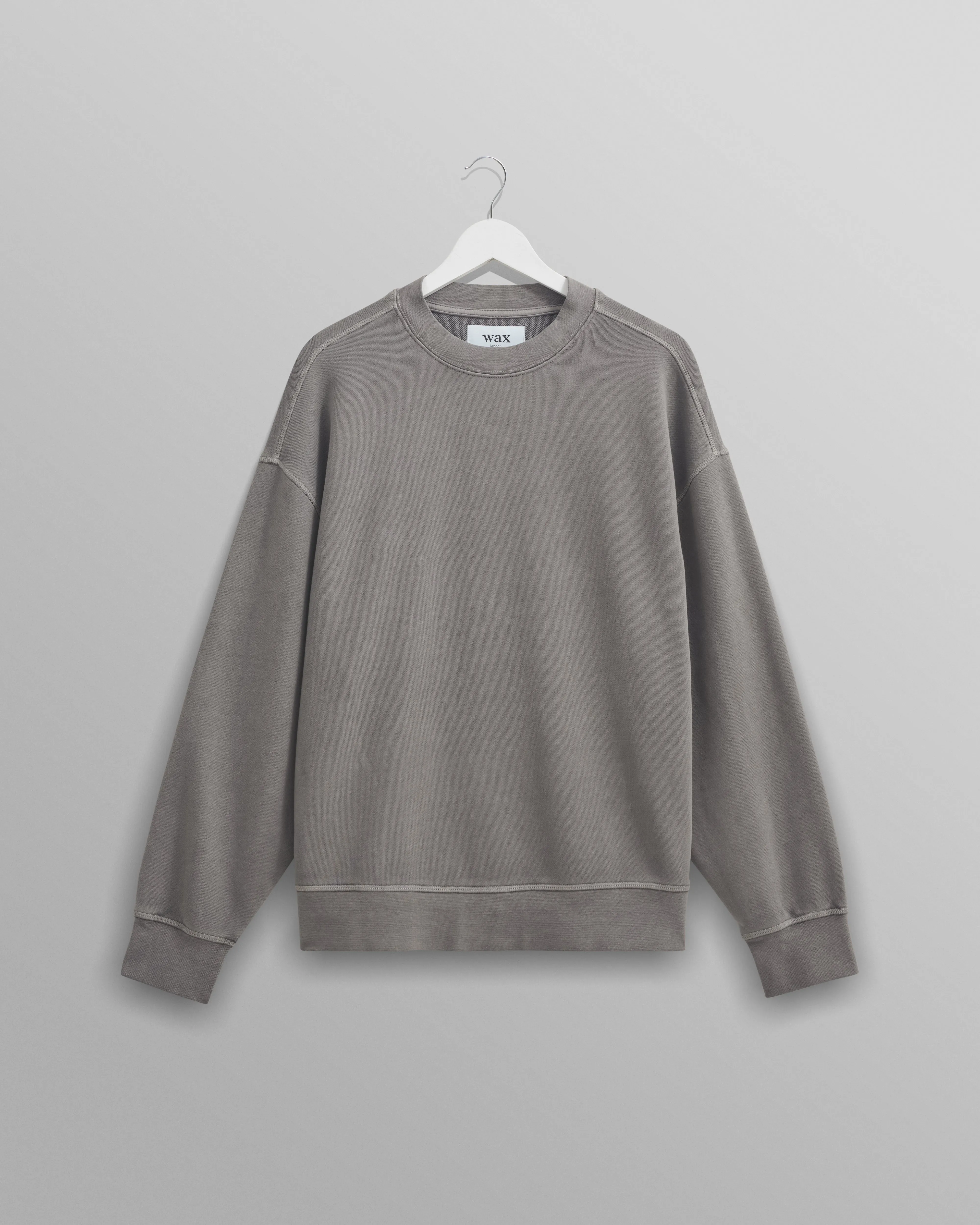 Zen - Grey Oversized Organic Cotton Sweat sold by Wax London