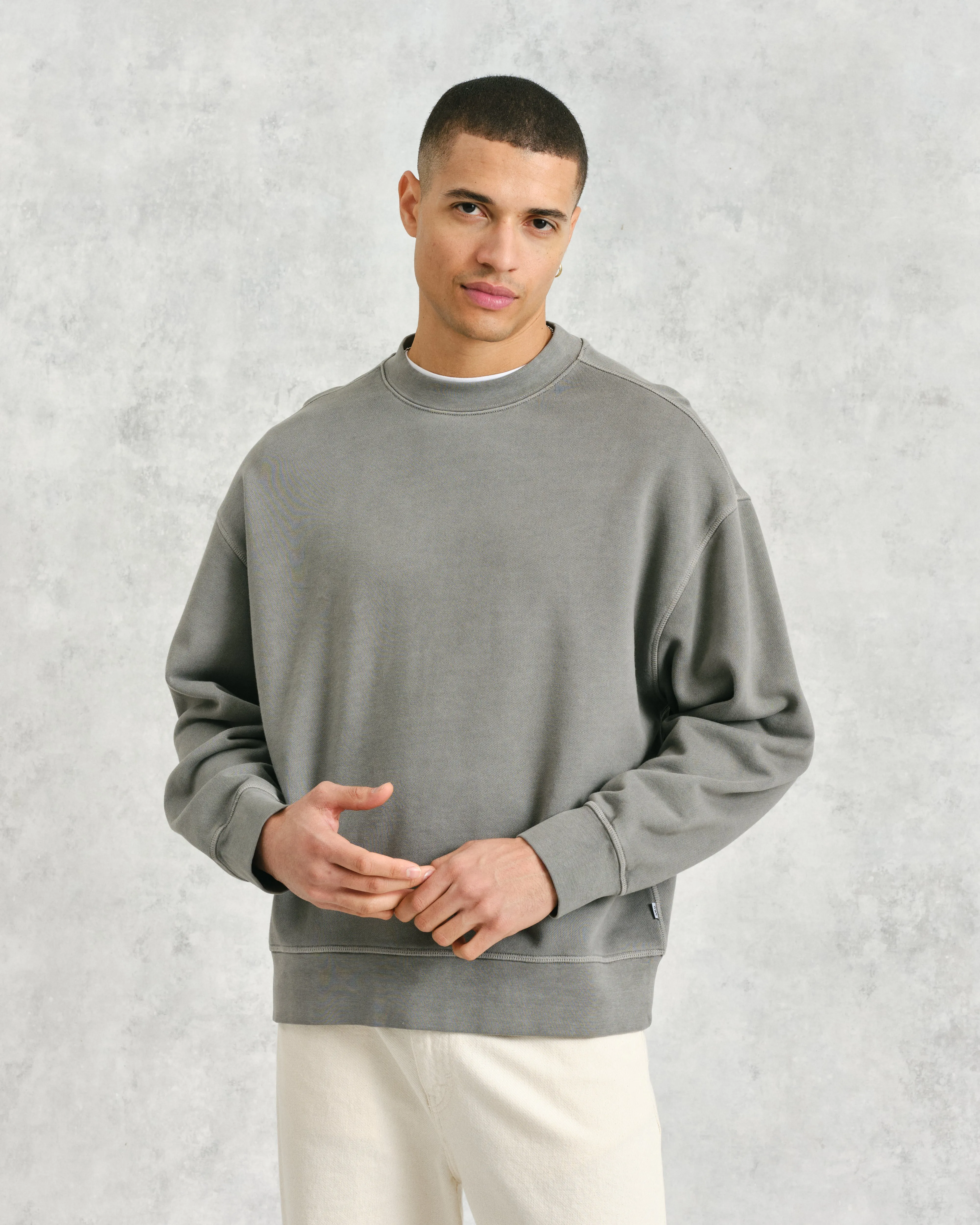 Zen - Grey Oversized Organic Cotton Sweat sold by Wax London product image thumbnail 2