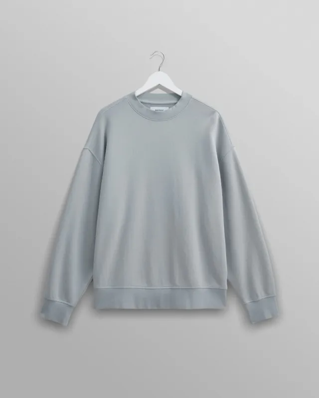 Zen - Blue Oversized Organic Cotton Sweat made by Wax London