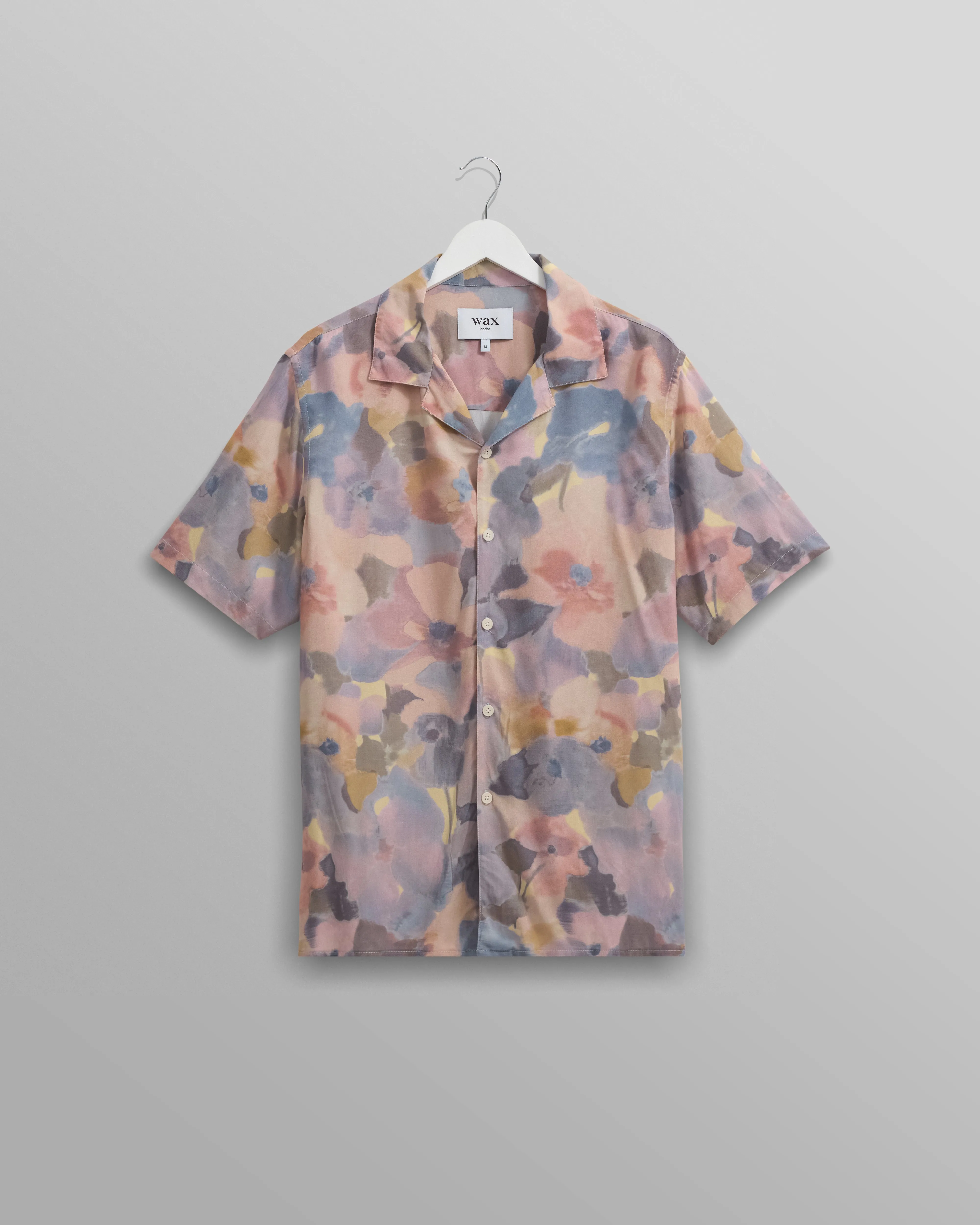 Didcot Shirt Blue/Pink Botanic sold by Wax London