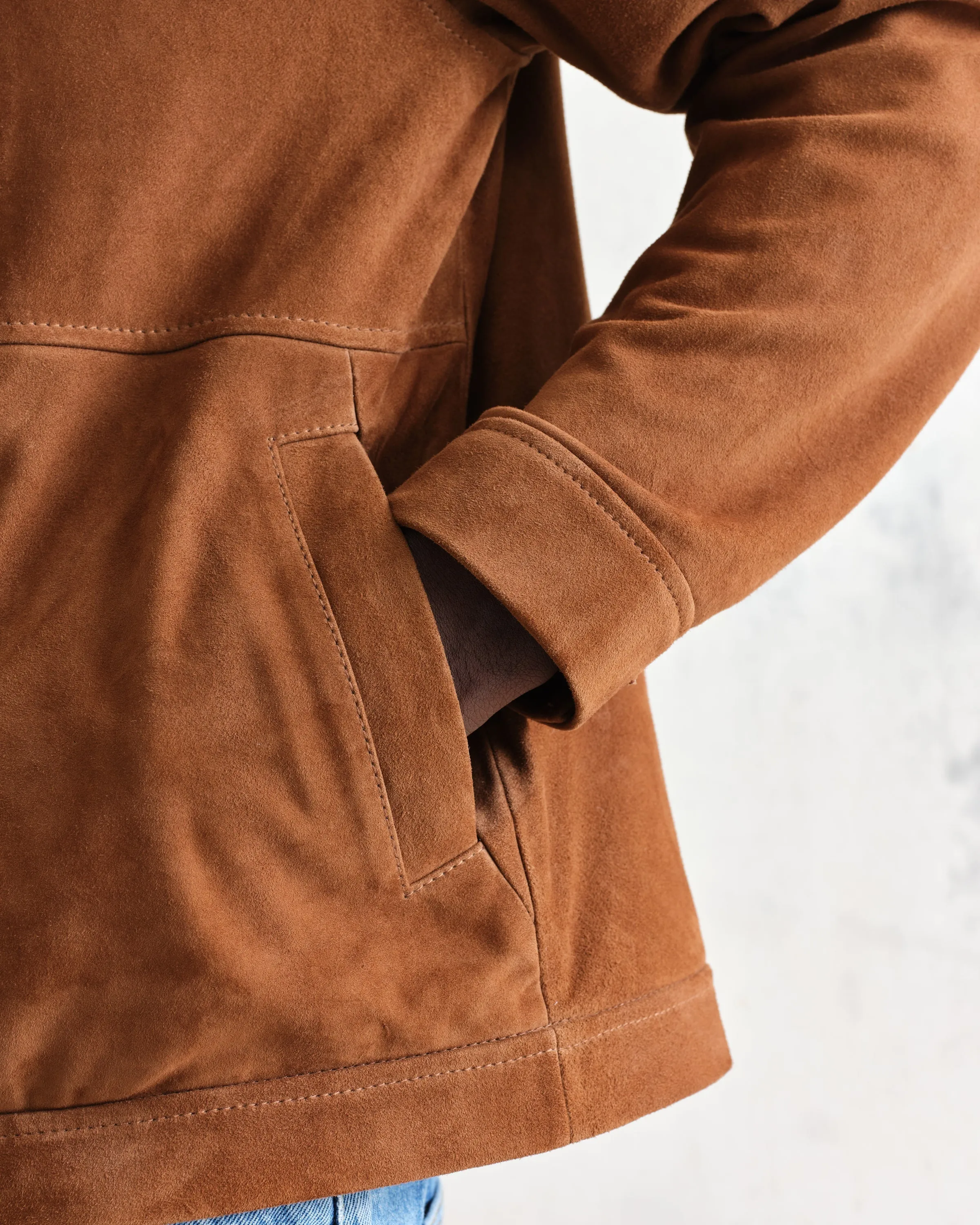 Eldon Jacket Brown Suede sold by Wax London product image thumbnail 3
