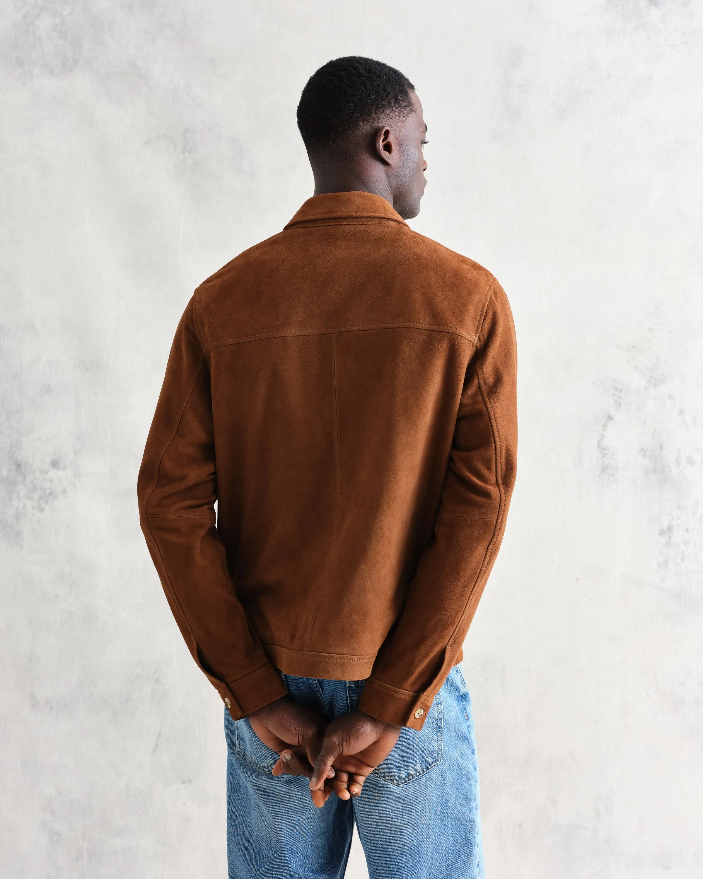 Eldon Jacket Brown Suede sold by Wax London product image thumbnail 5