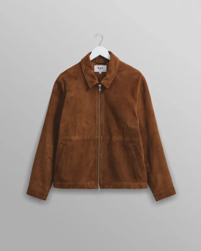 Eldon Jacket Brown Suede sold by Wax London