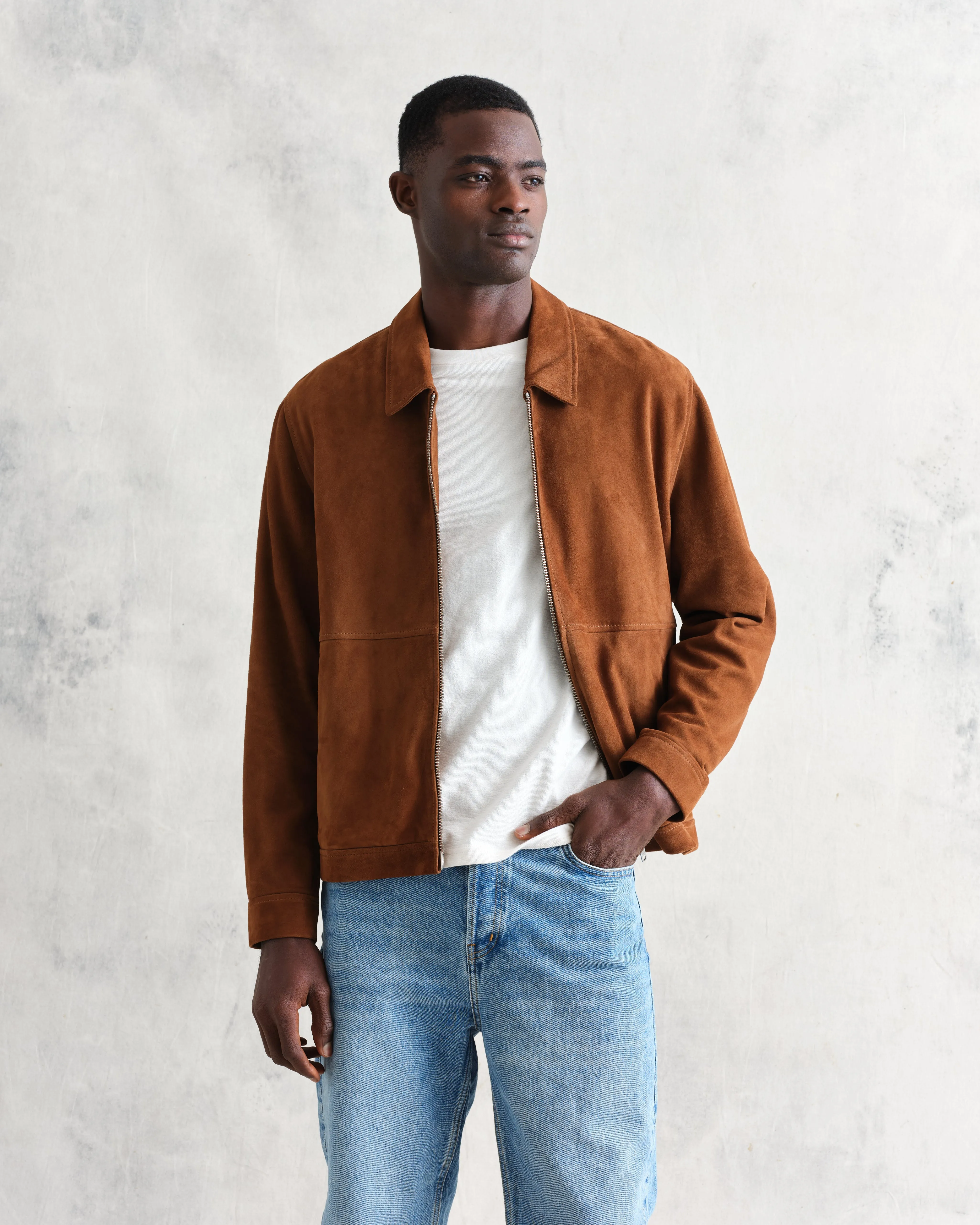 Eldon Jacket Brown Suede sold by Wax London product image thumbnail 2