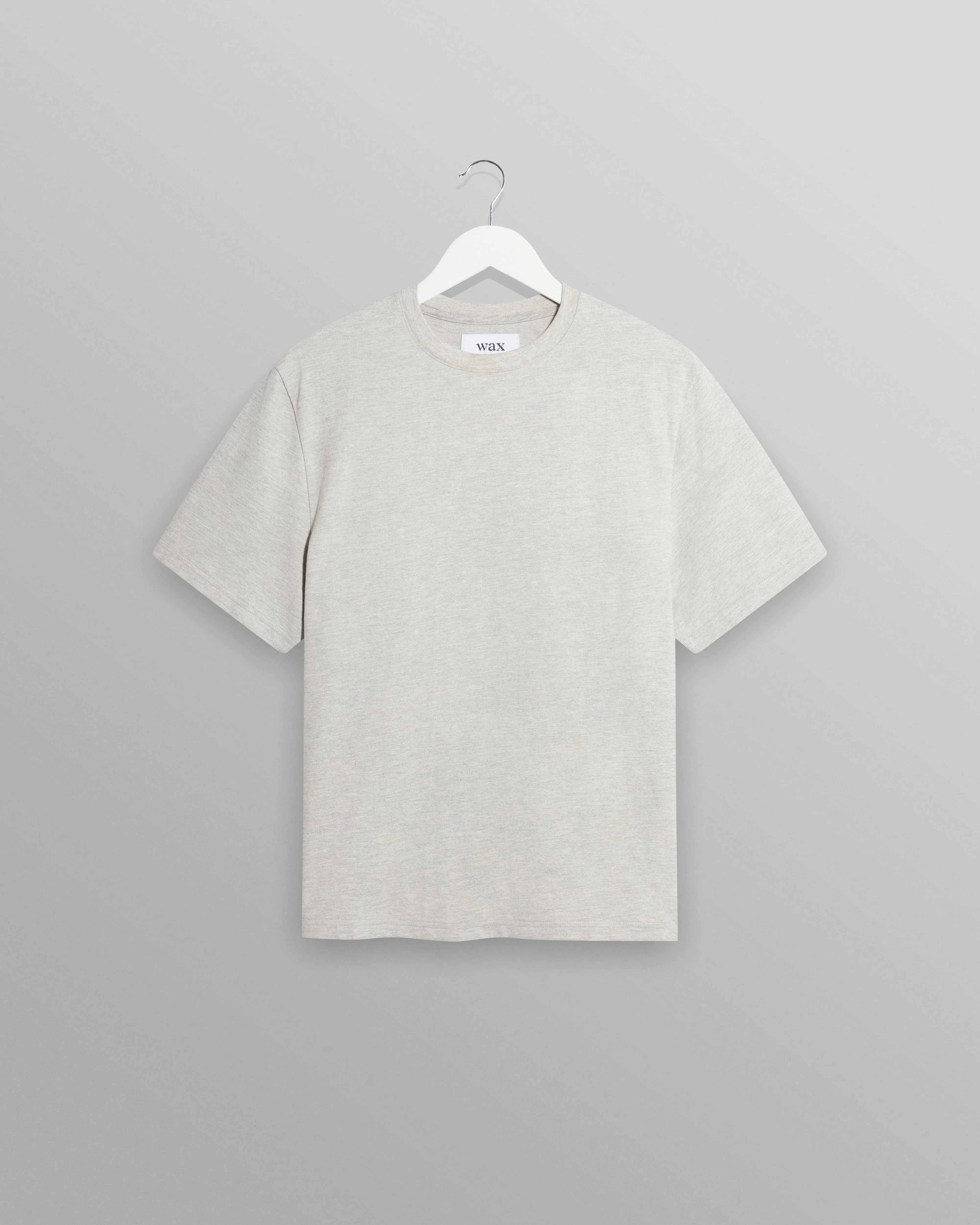 Dean - Grey Marl Textured Organic Cotton T-Shirt sold by Wax London