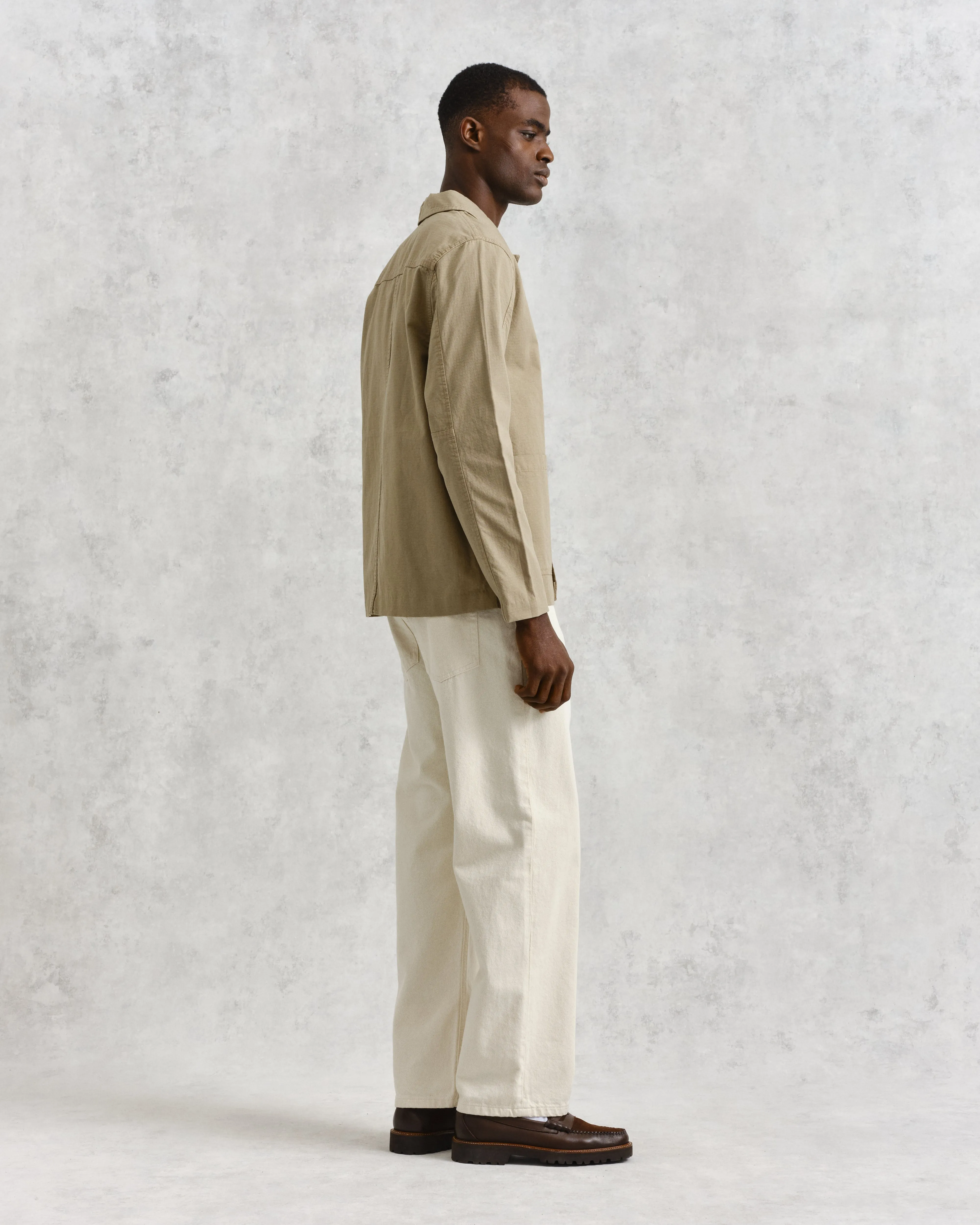 Grant Jacket Khaki Ripstop sold by Wax London product image thumbnail 5