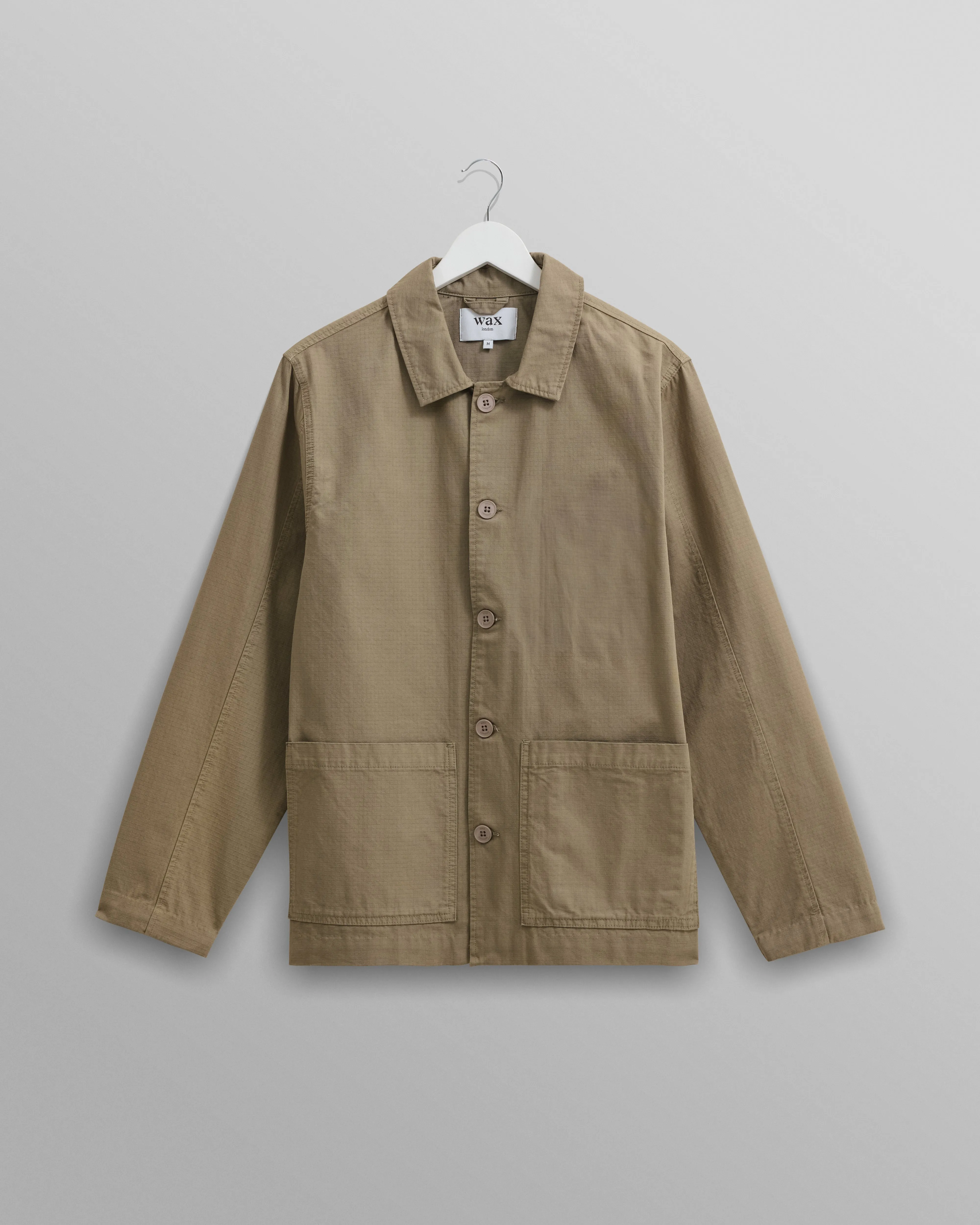 Grant Jacket Khaki Ripstop sold by Wax London