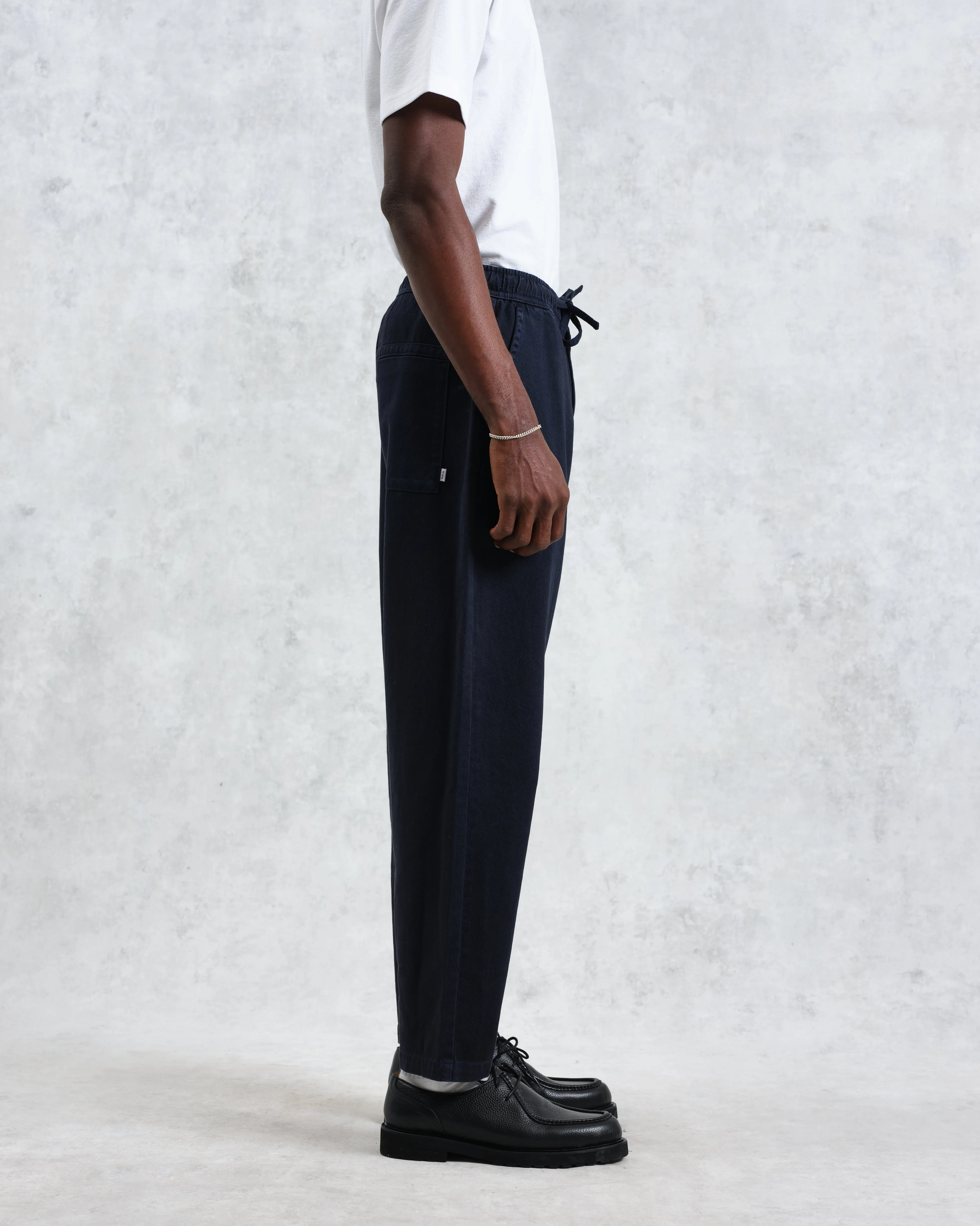 Kurt - Navy Organic Cotton Trousers sold by Wax London product image thumbnail 4