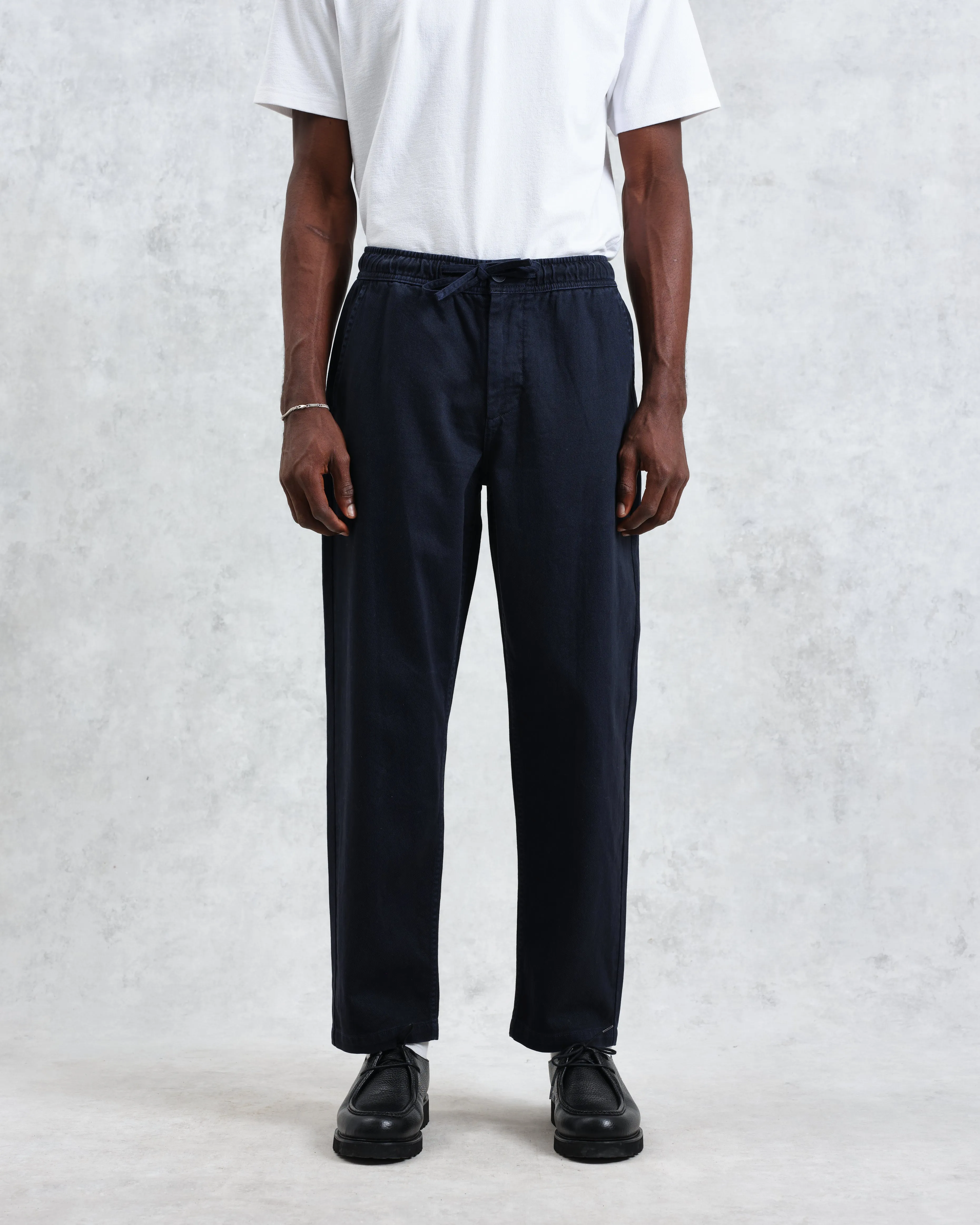 Kurt - Navy Organic Cotton Trousers sold by Wax London product image thumbnail 2